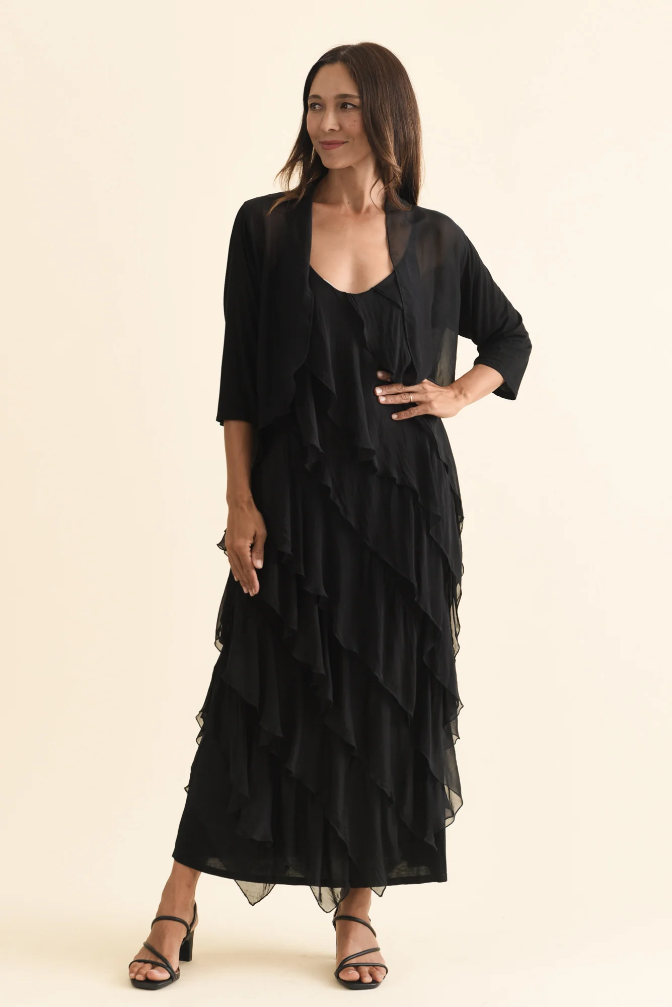 Gianetta Black Silk Cardigan - Image 6