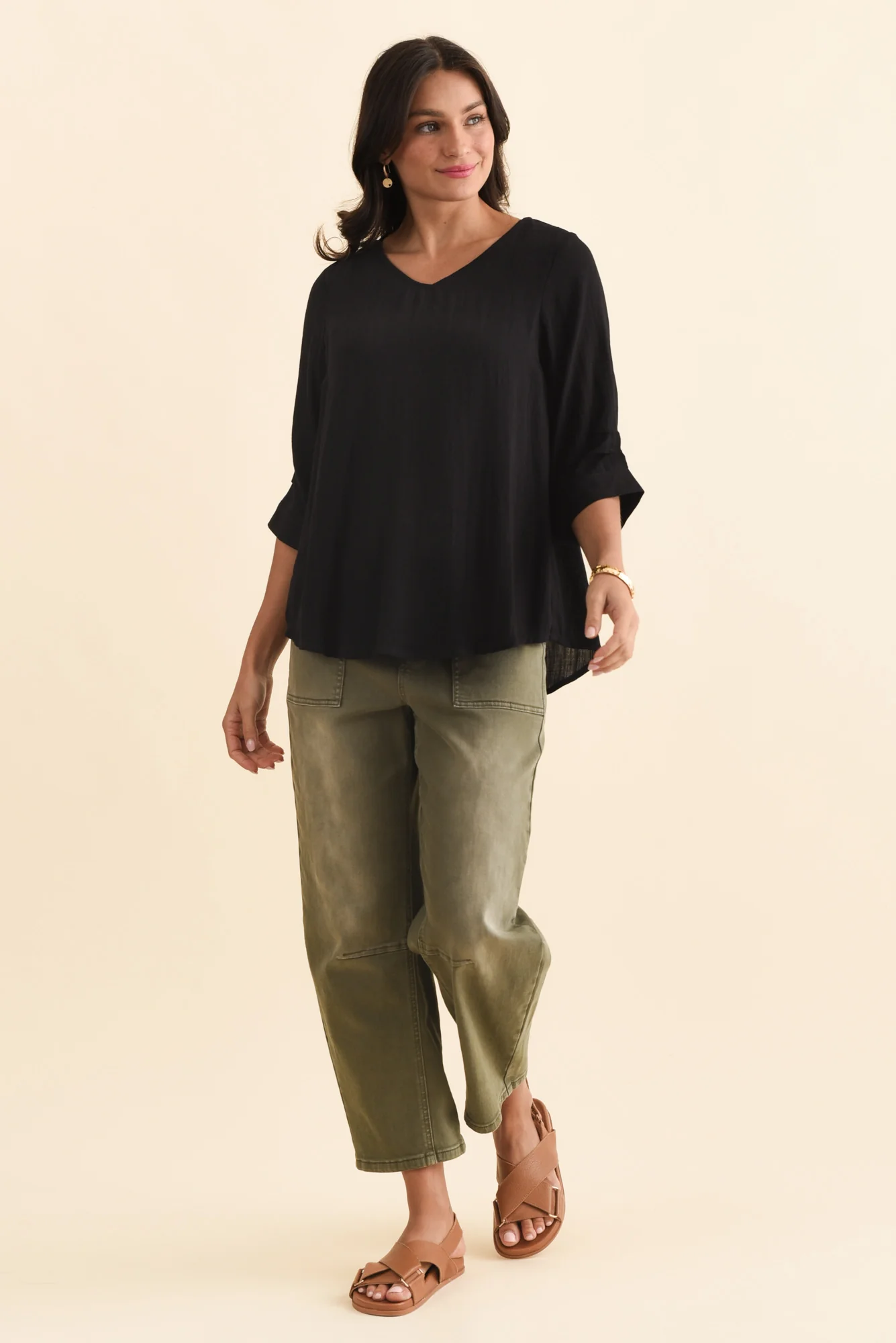 Gomez Black Button Top - Image 7