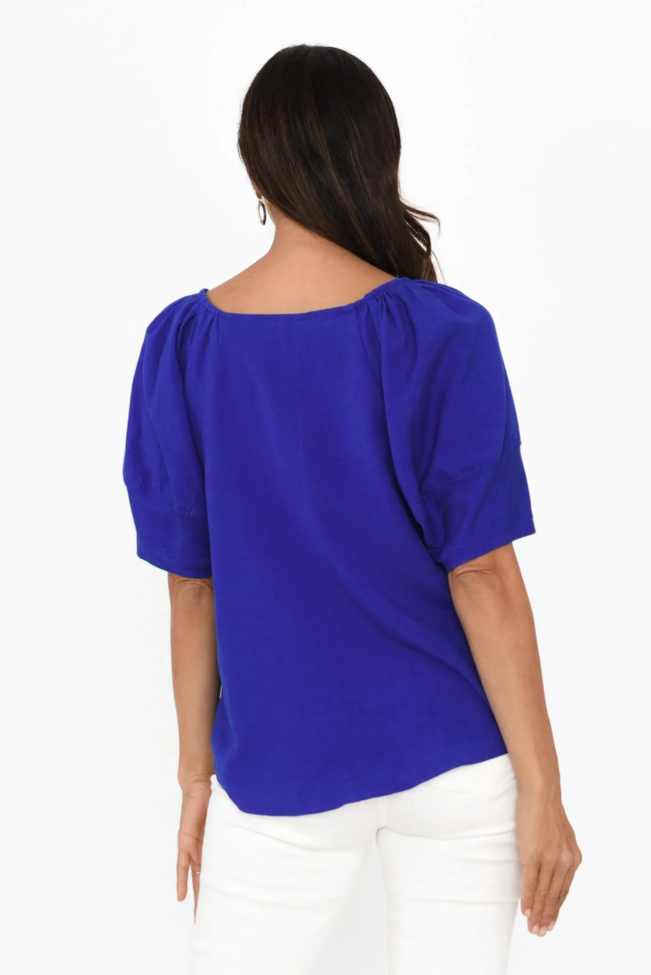 Grove Cobalt Linen Blend Top - Image 5