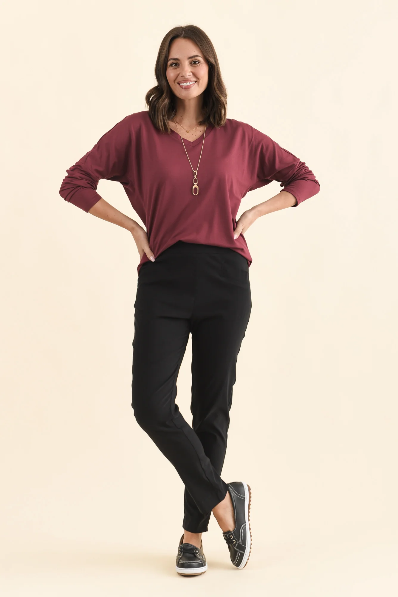 Harbour Black Stretch Pants - Image 6