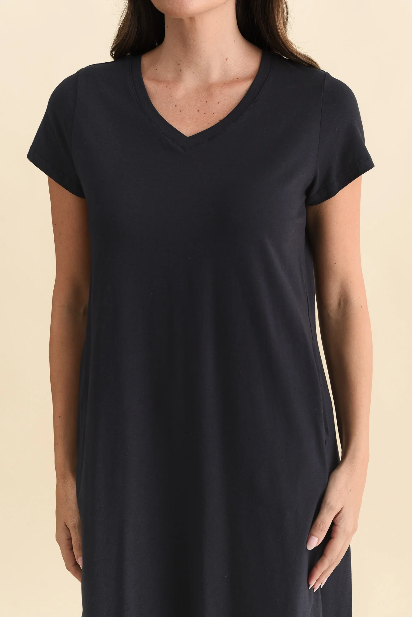 Harley Navy Cotton Tee Dress - Image 5