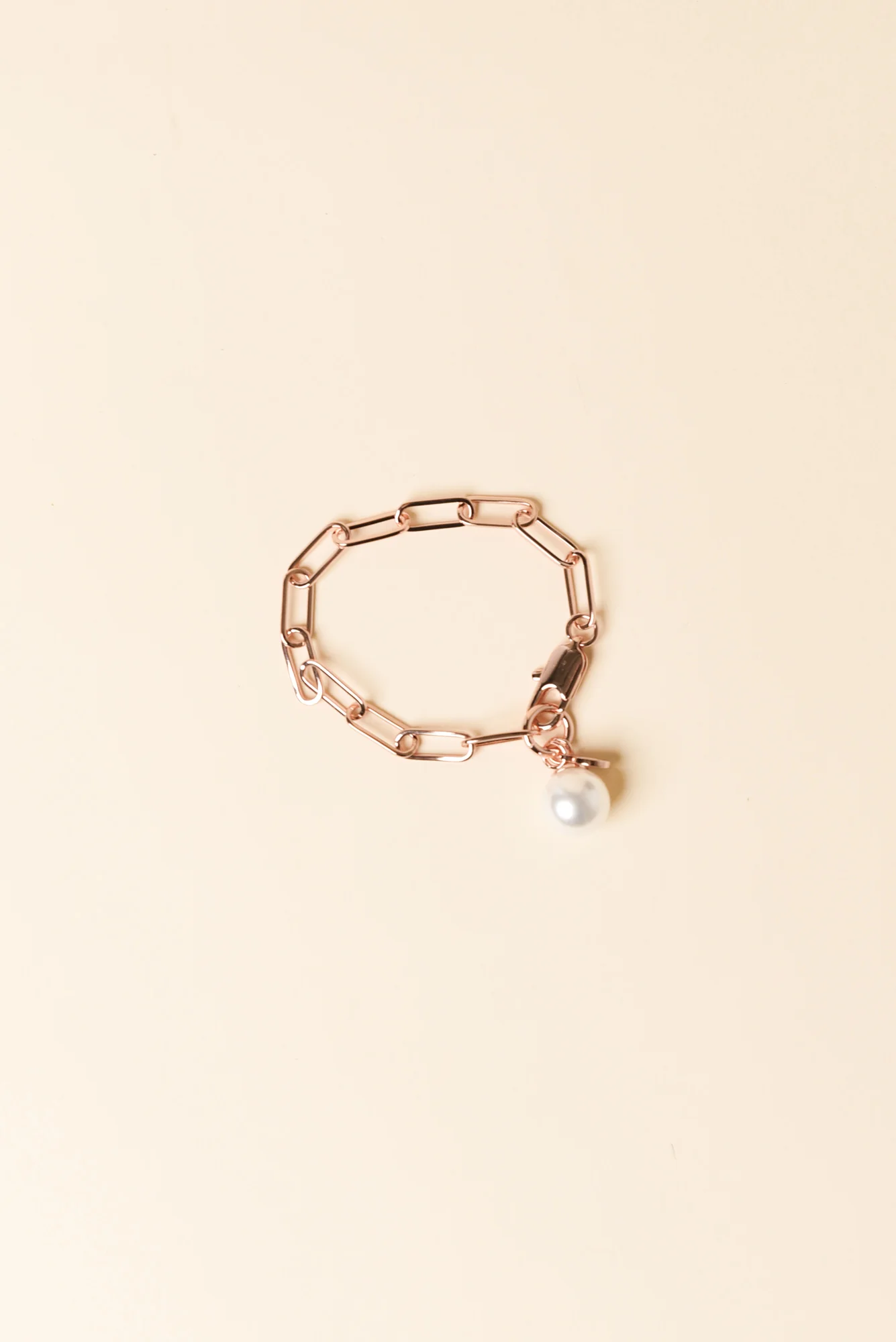 Hayley Rose Gold Pearl Bracelet