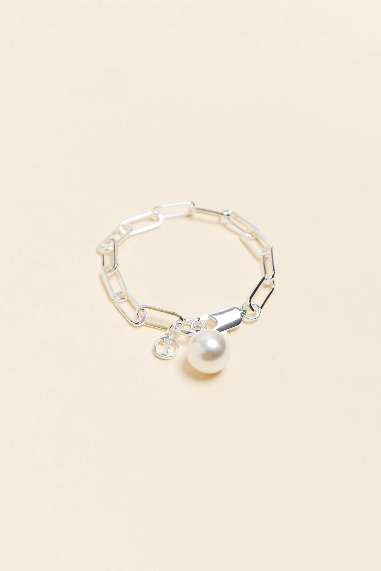 Hayley Silver Pearl Bracelet - Image 2