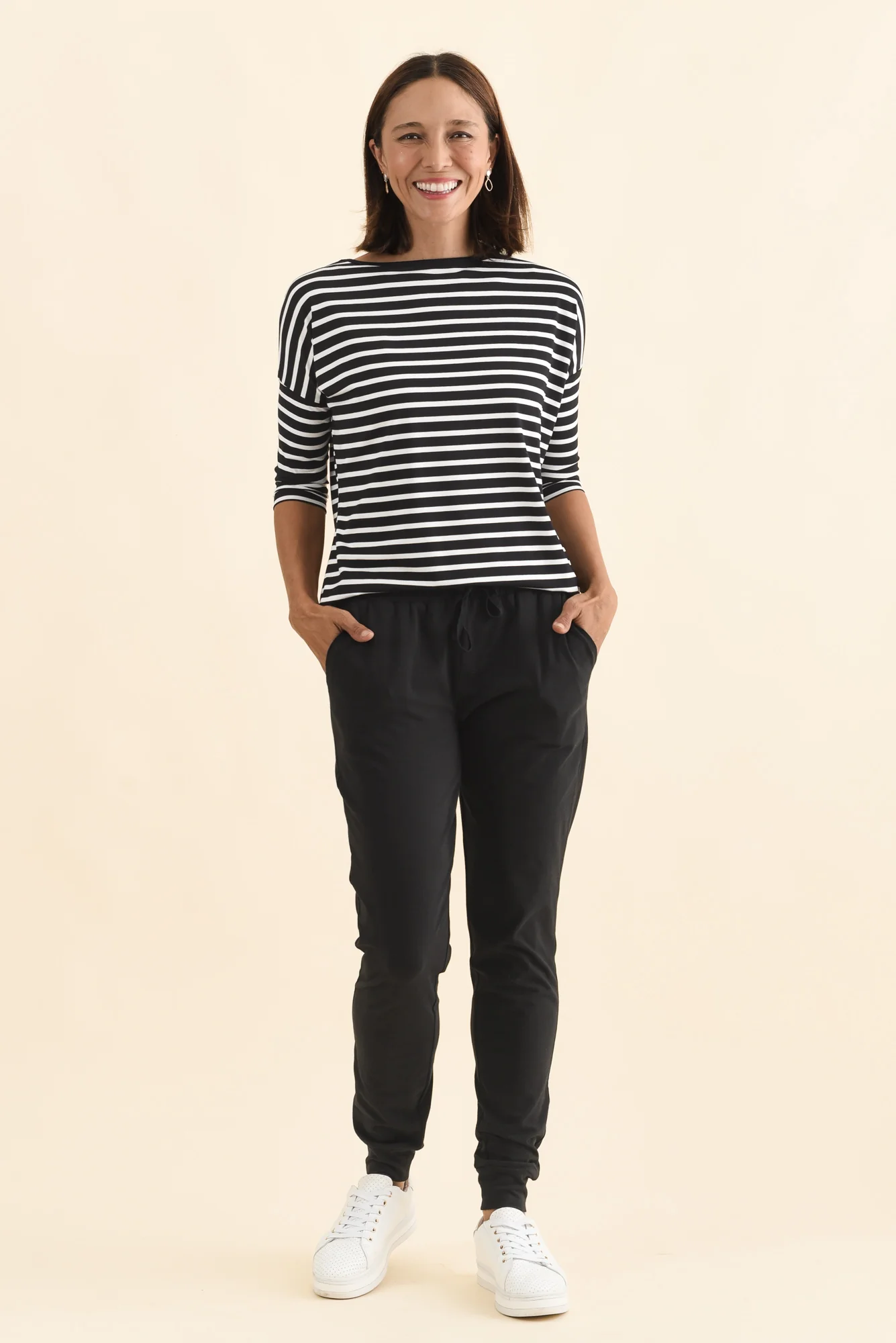 Heidi Black Cuffed Jogger Pants - Image 6