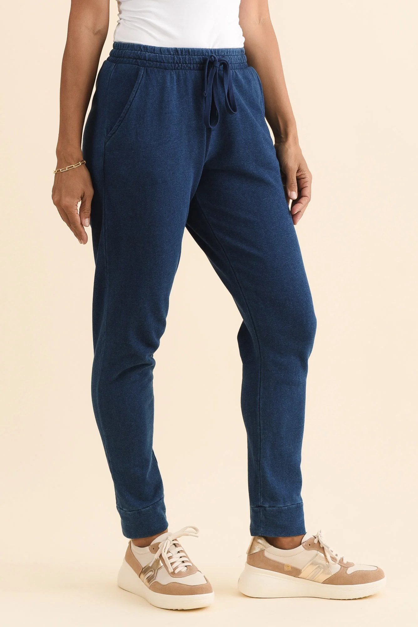 Heidi Indigo Cuffed Jogger Pants - Image 3