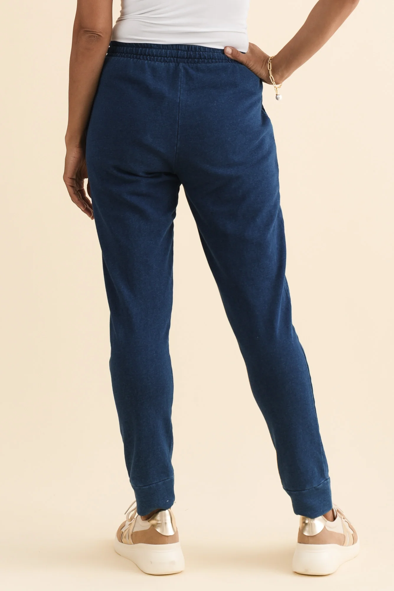 Heidi Indigo Cuffed Jogger Pants - Image 4