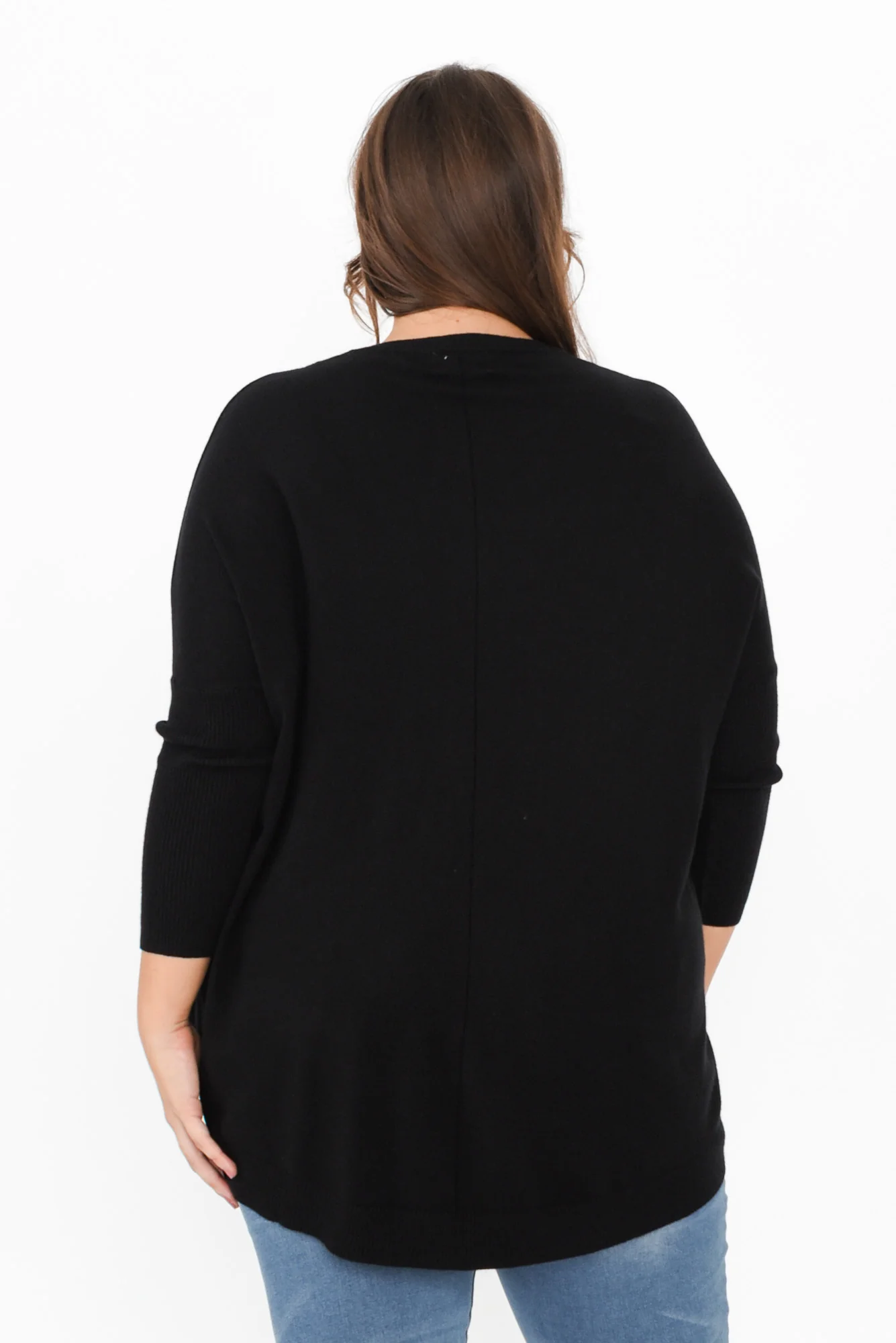 Helsinki Black Knit Pocket Jumper - Image 15