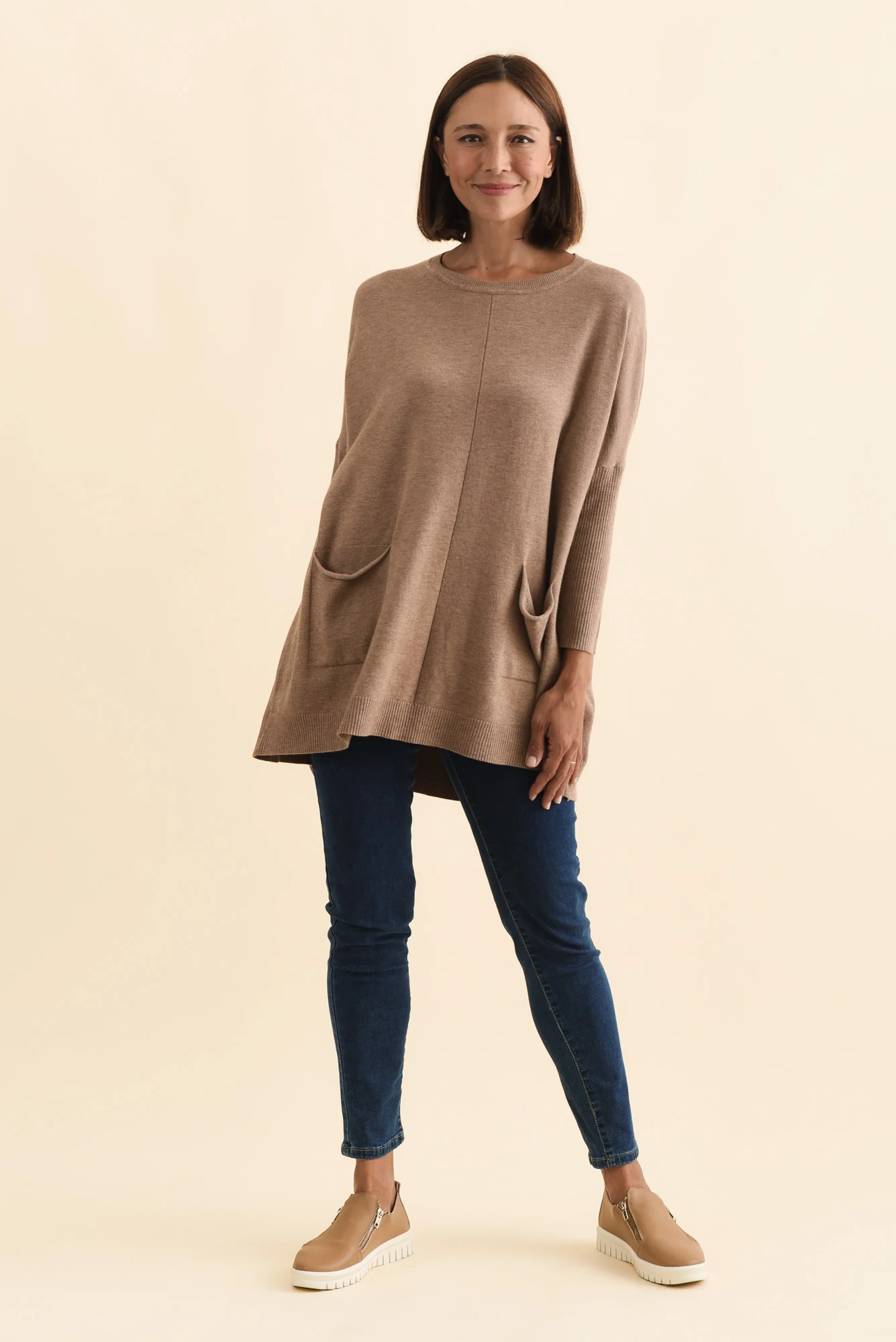 Helsinki Mocha Knit Pocket Jumper - Image 7
