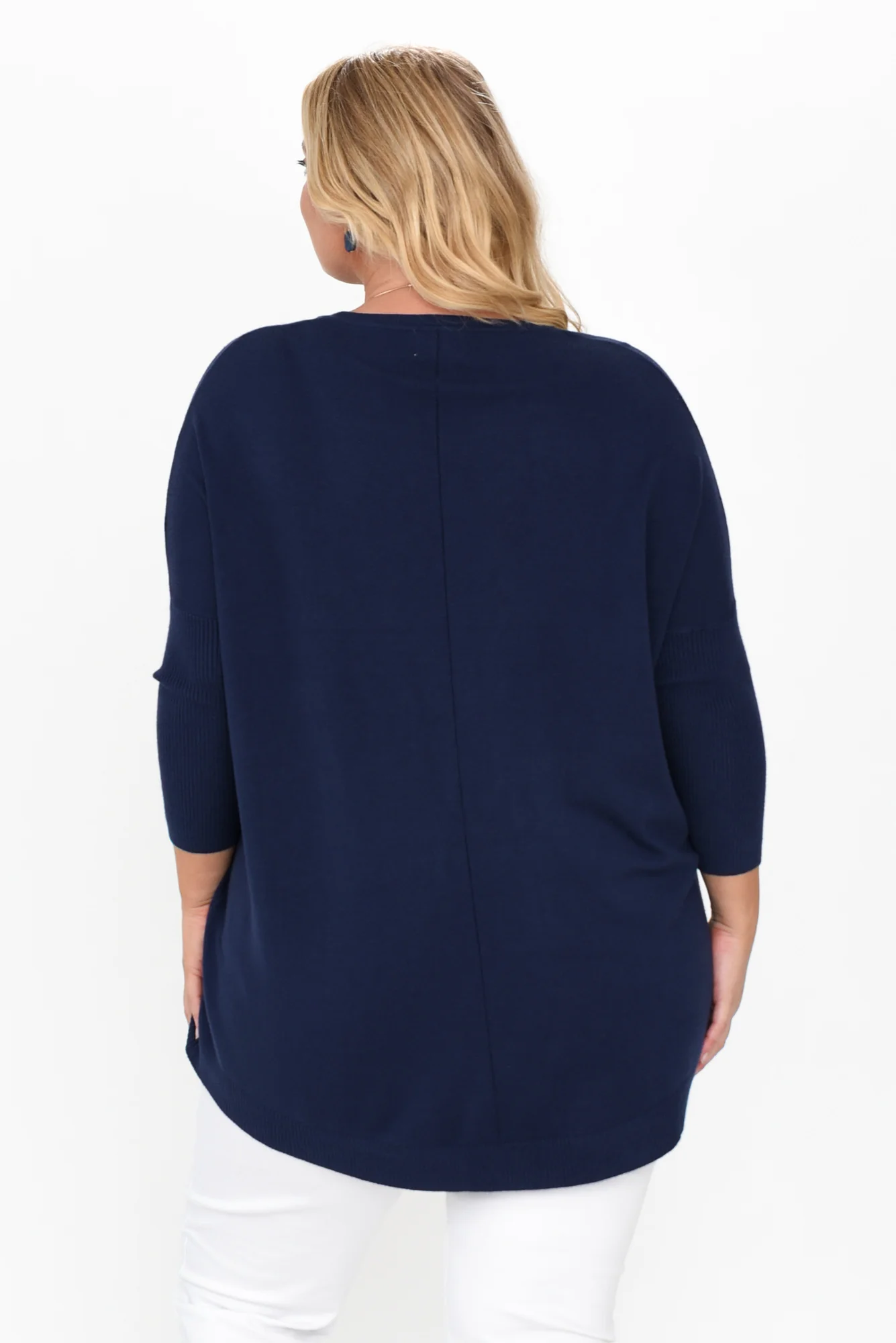 Helsinki Navy Knit Pocket Jumper - Image 15