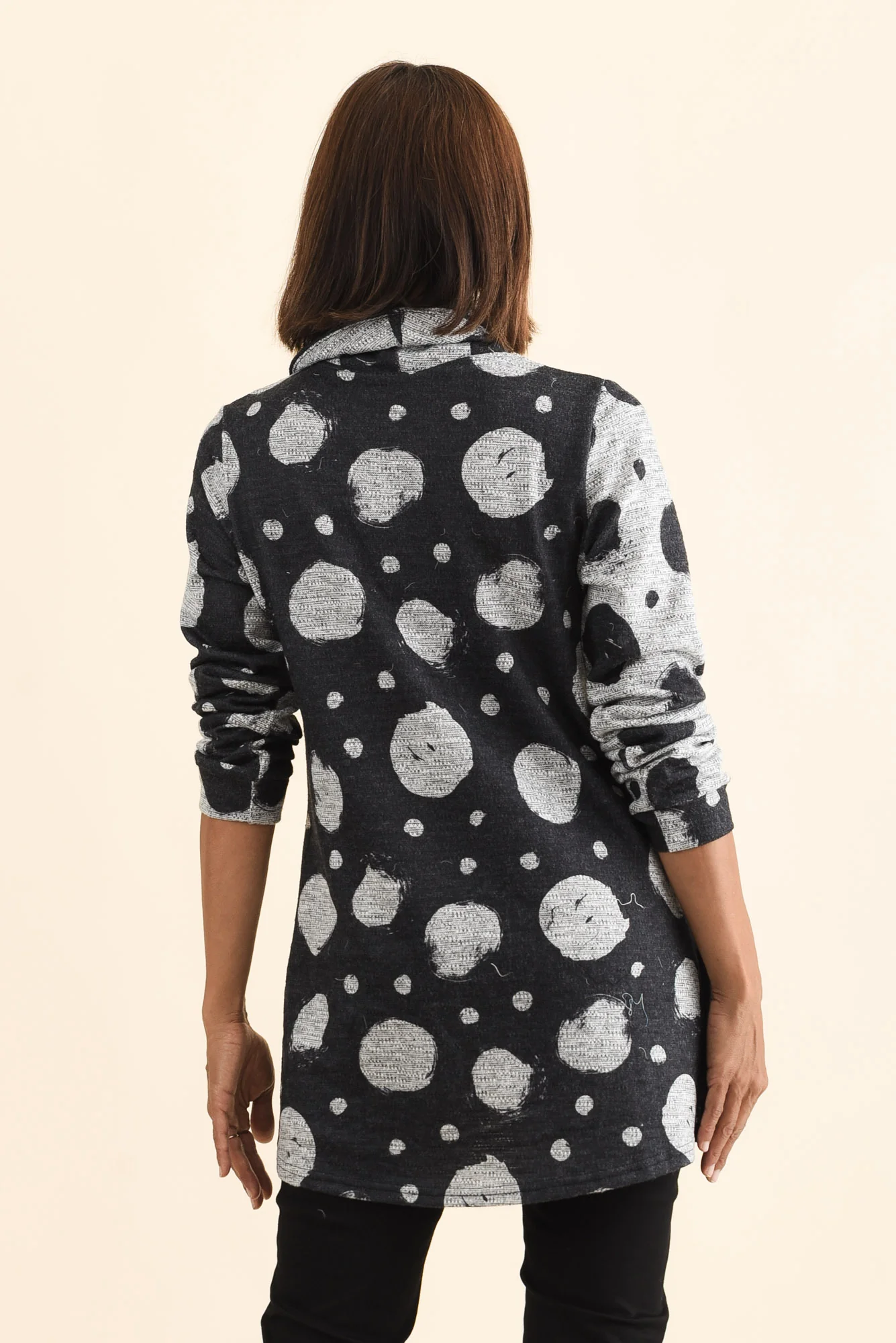 Hobbs Navy Spot Layer Top - Image 4