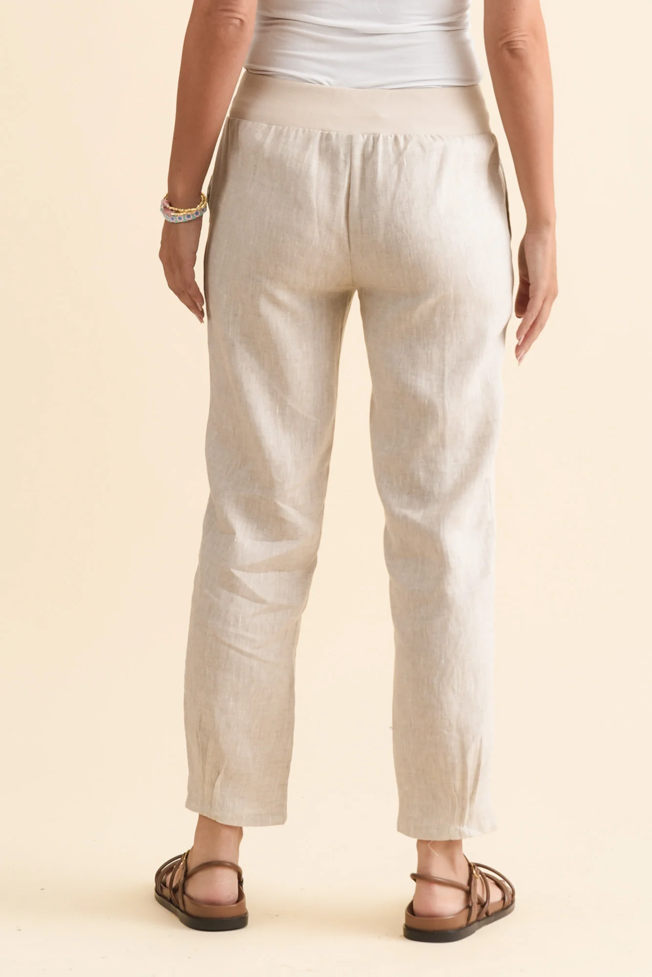 Hudson Natural Linen Pocket Pants - Image 4