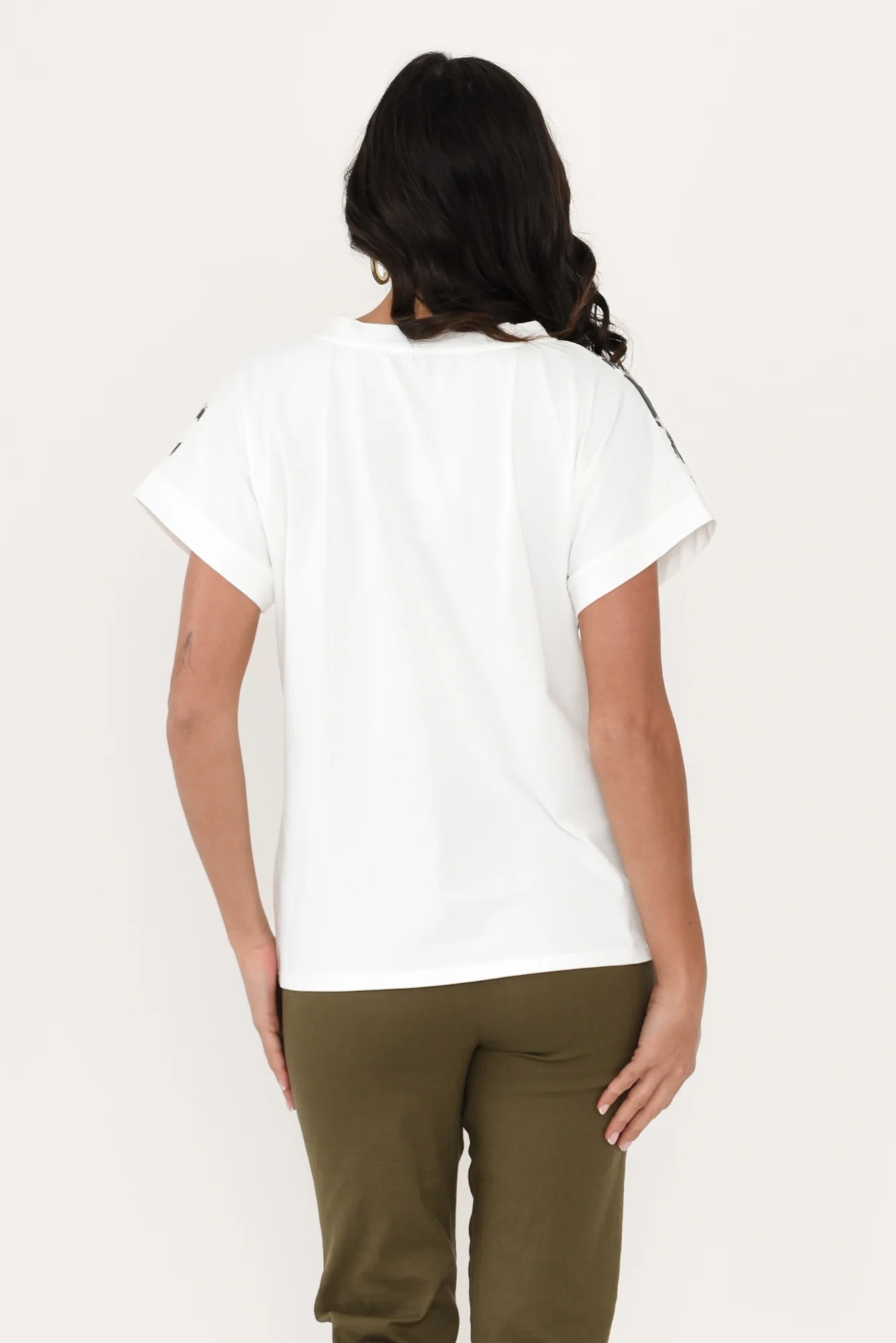 Jacinda White Jungle Cotton Top - Image 4