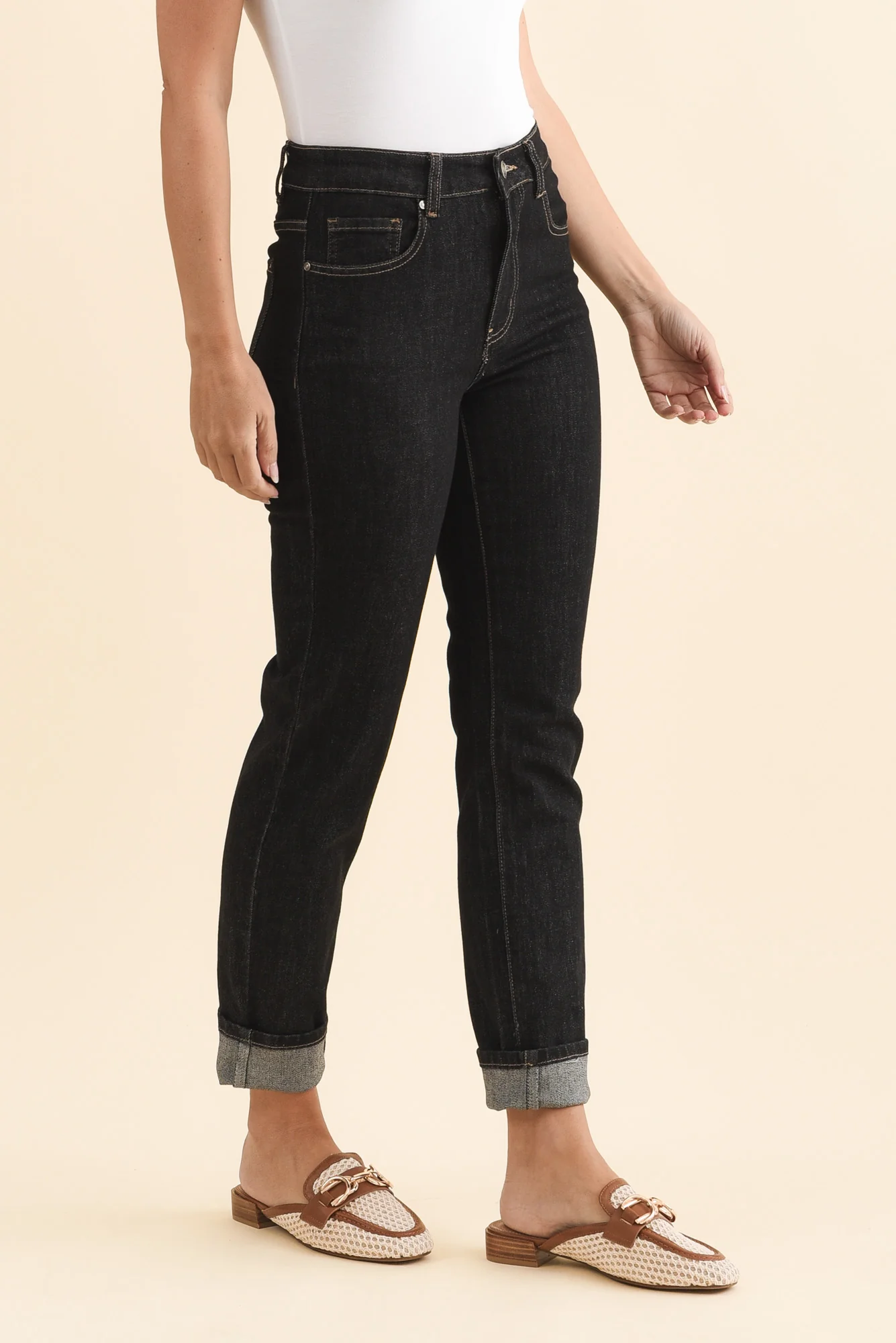James Black Denim Stretch Jeans - Image 3