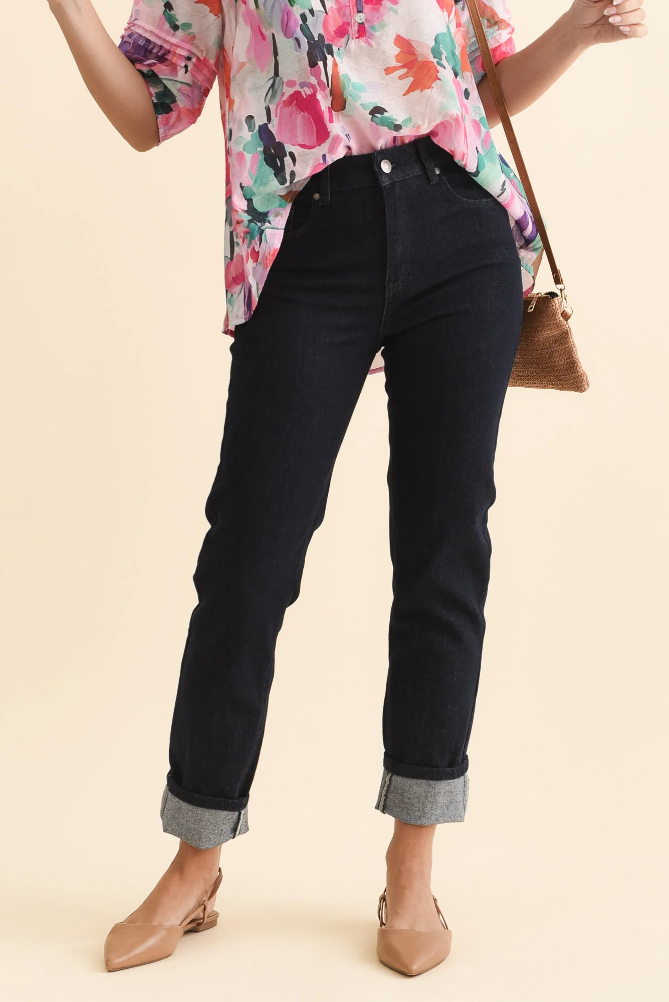 James Dark Blue Denim Stretch Jeans - Image 2