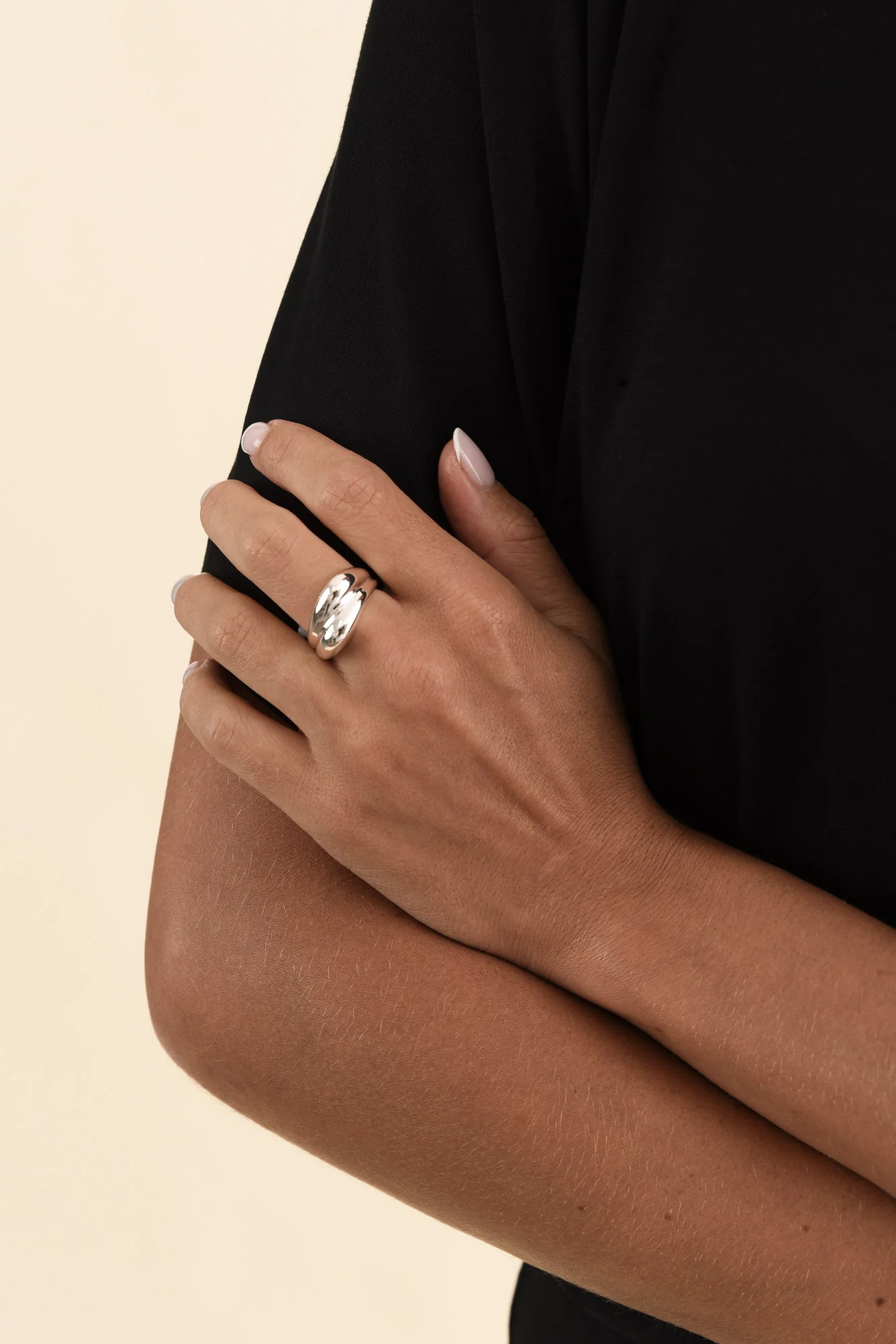 Jem Silver Double Band Ring - Image 2