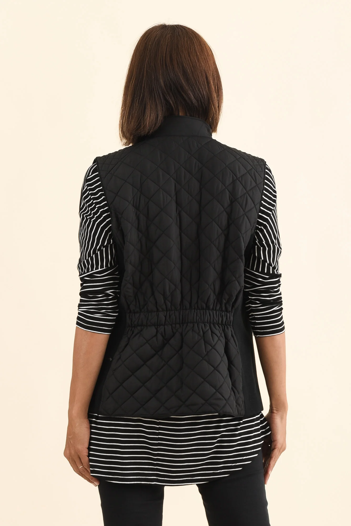 Joey Black Puffer Vest - Image 5