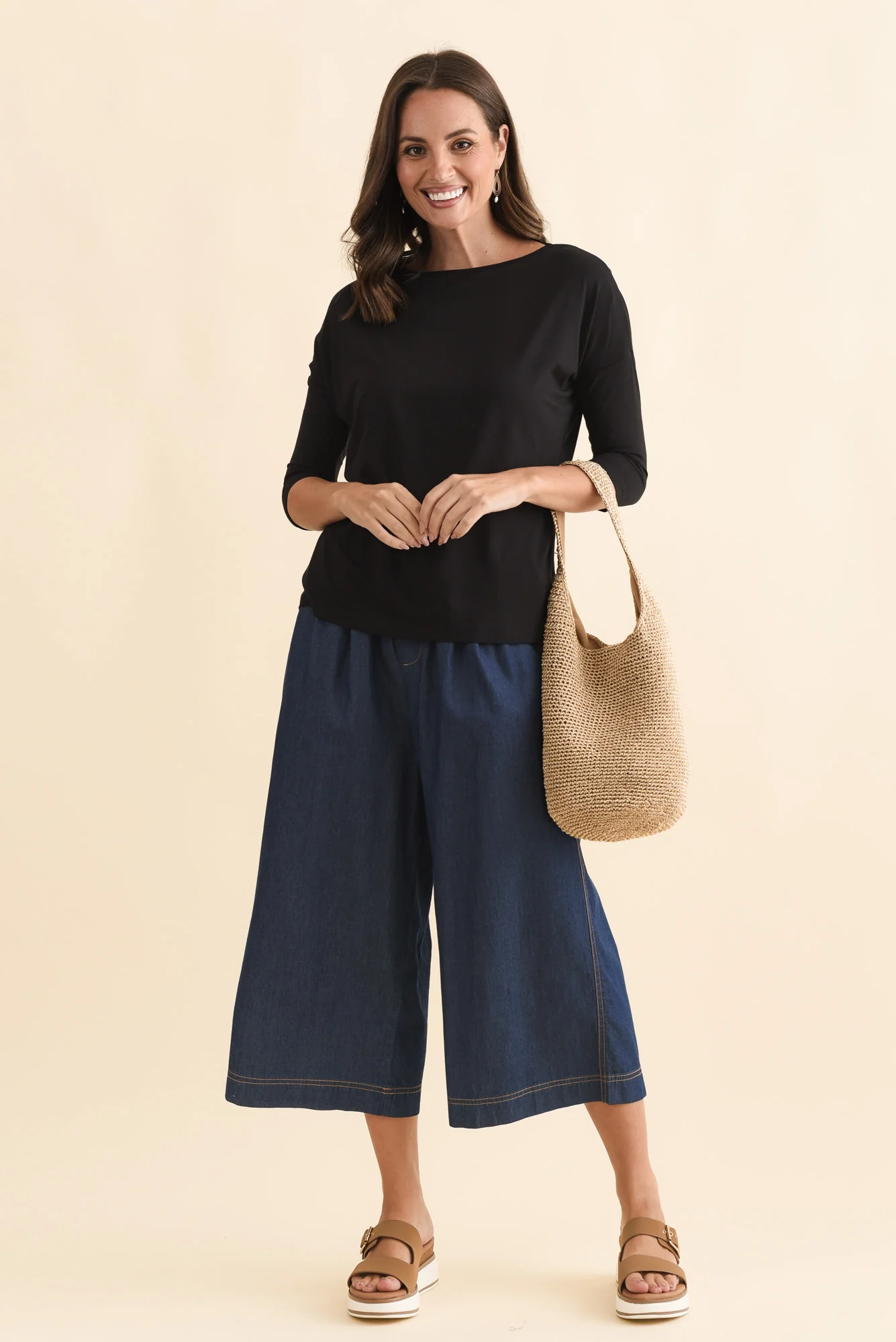Josette Black Bamboo Top - Image 3