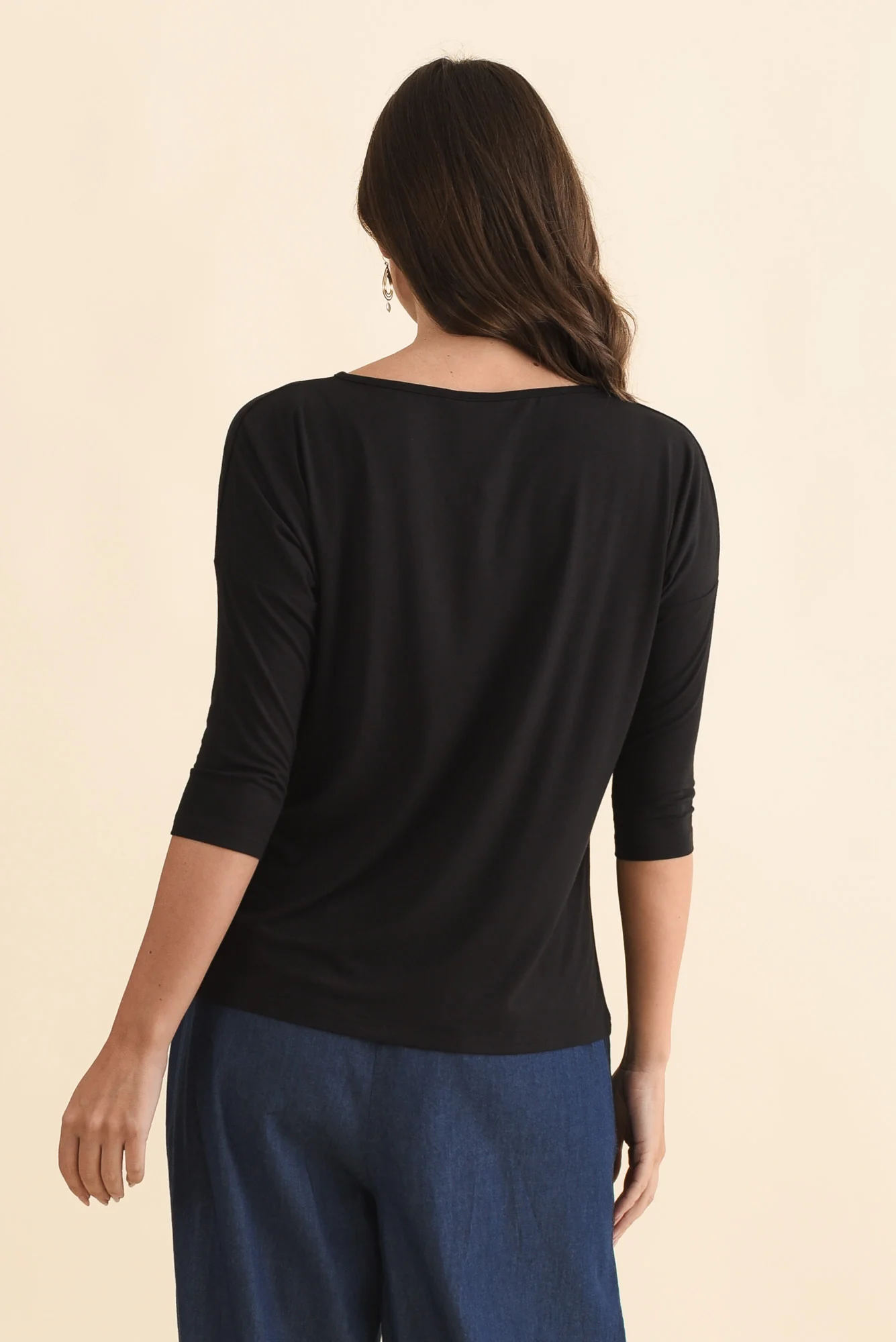 Josette Black Bamboo Top - Image 4