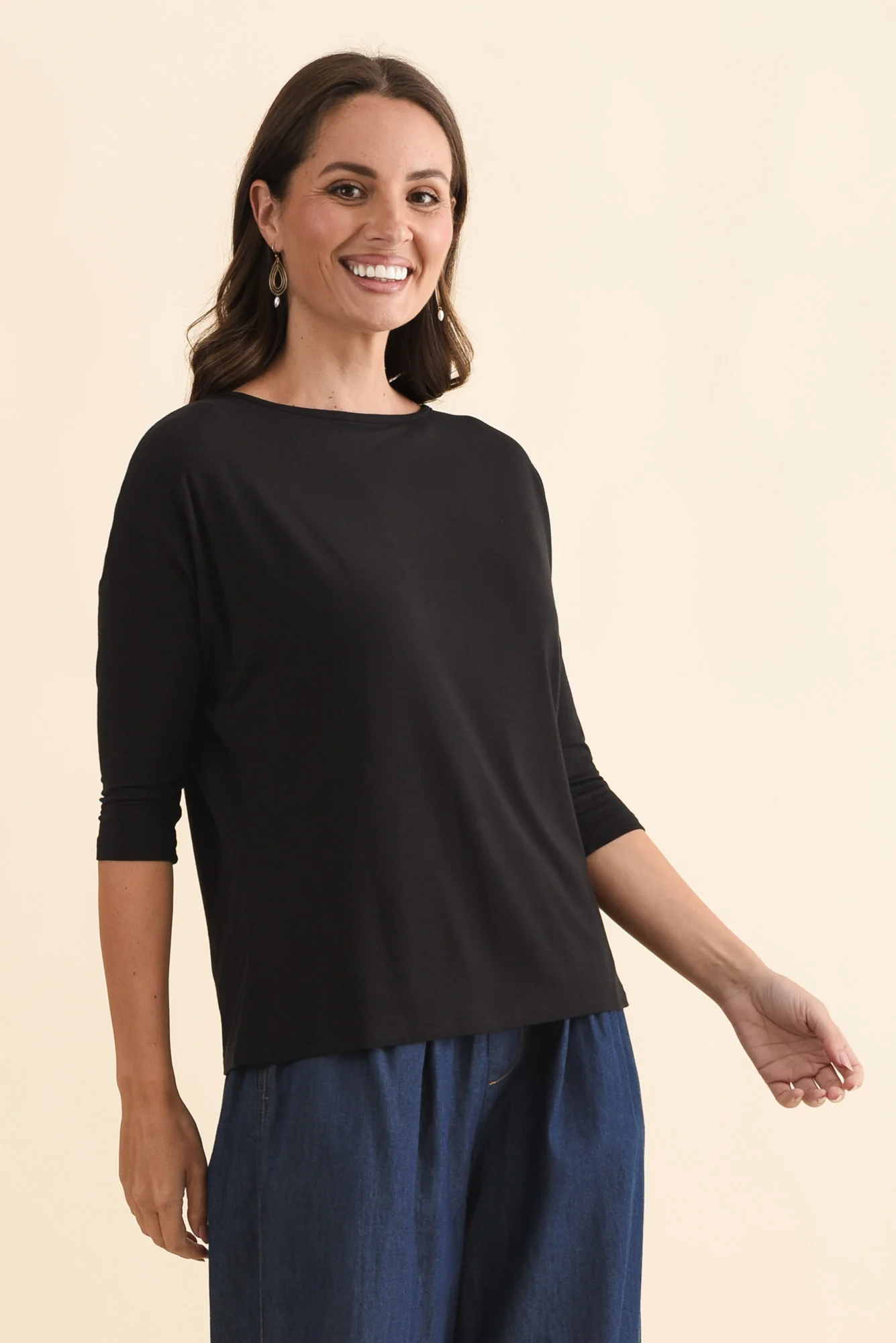 Josette Black Bamboo Top - Image 5