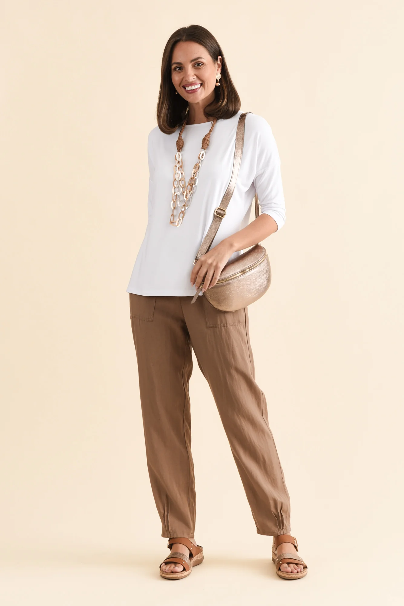 Josette White Bamboo Top - Image 2