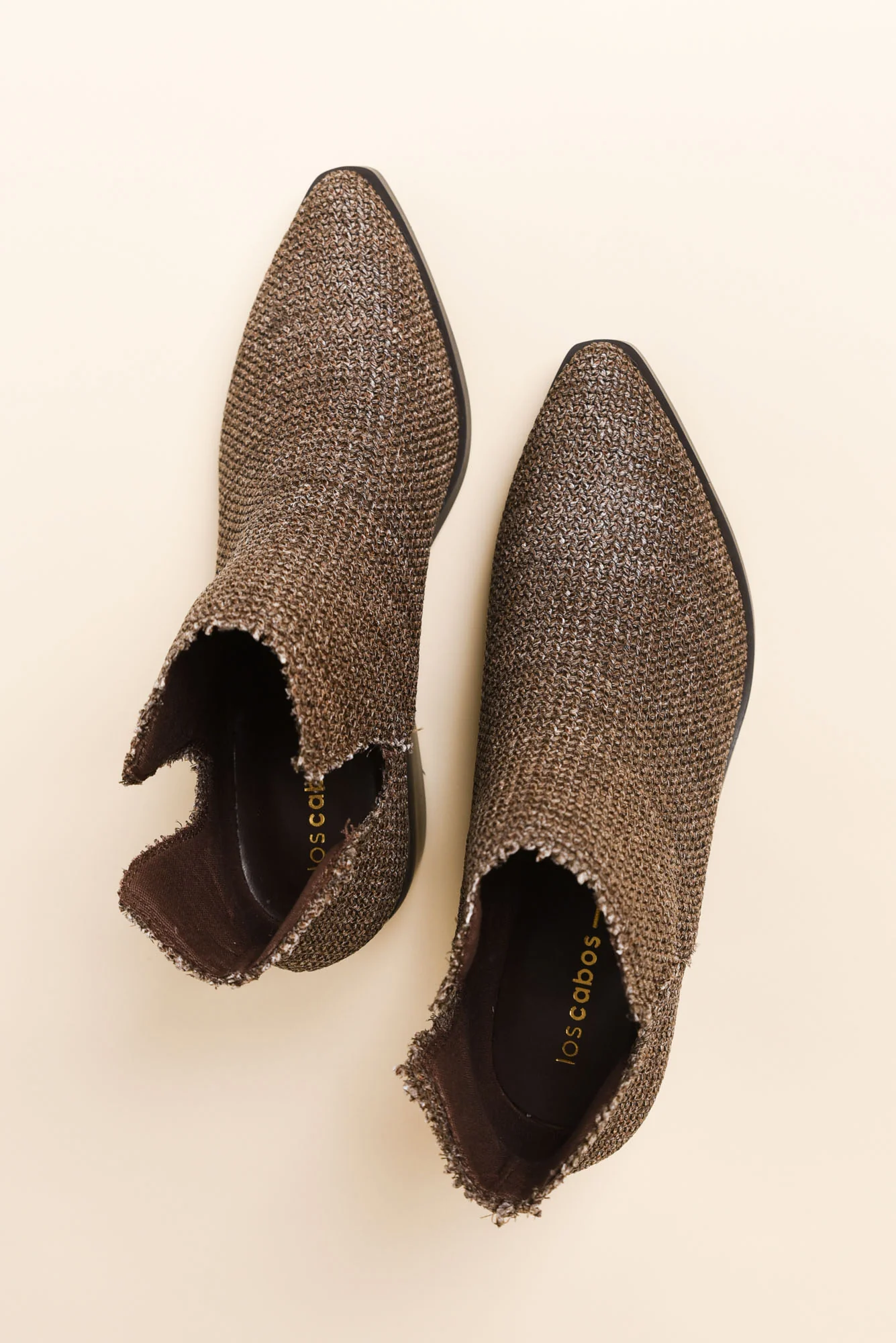 Kani Brown Raffia Heeled Boot - Image 4