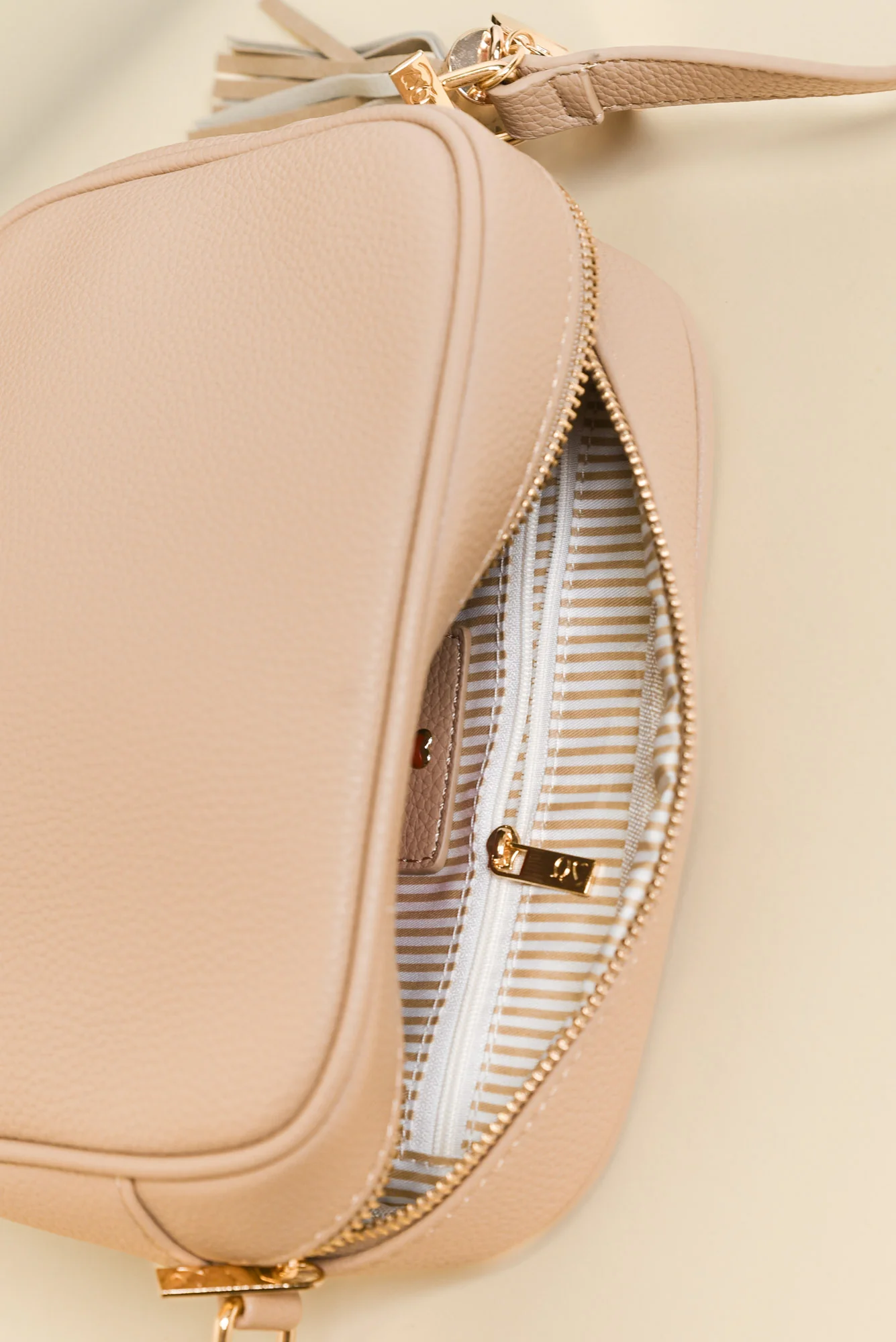 Katie Beige Crossbody Bag - Image 3
