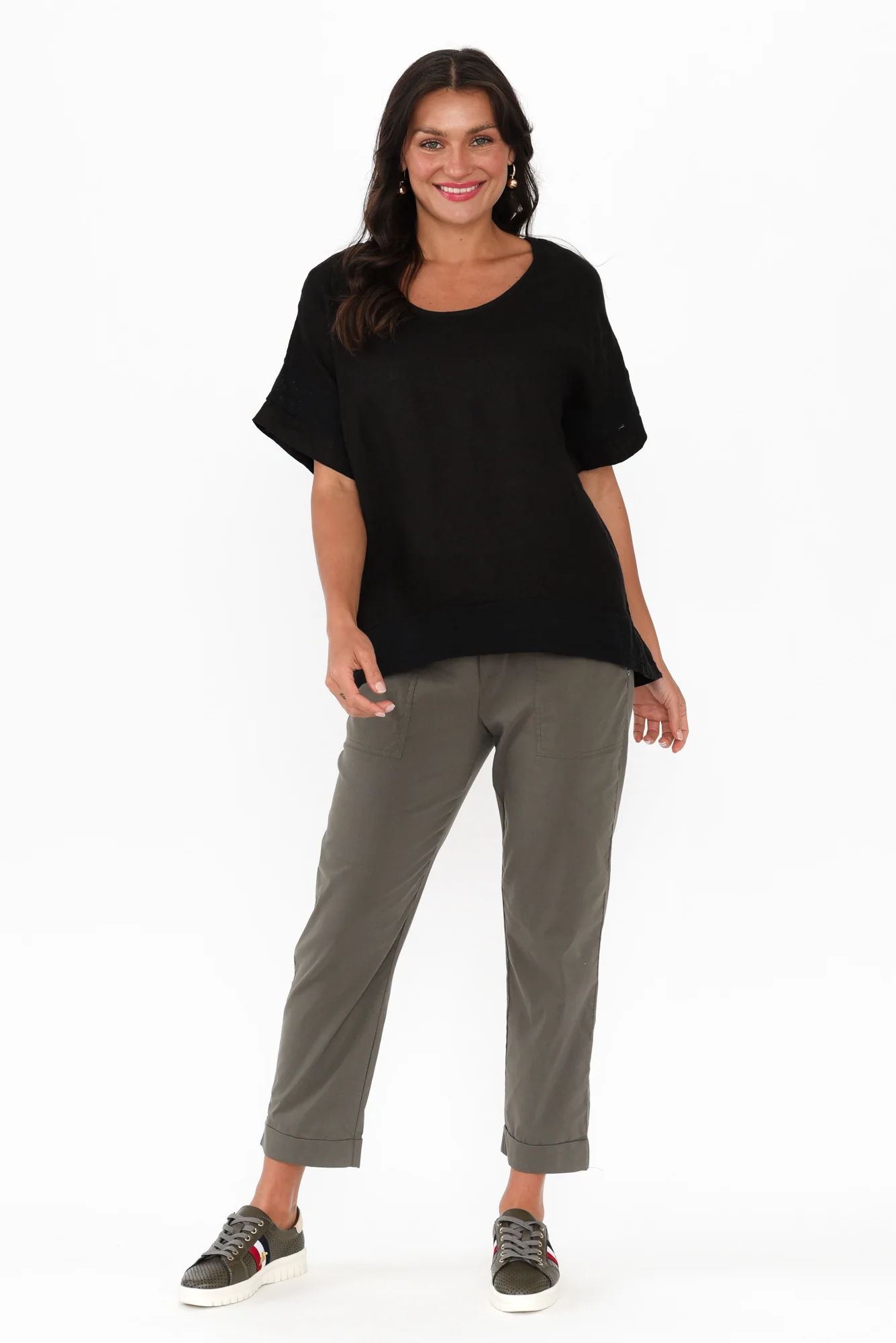 Kaya Black Linen Top - Image 6