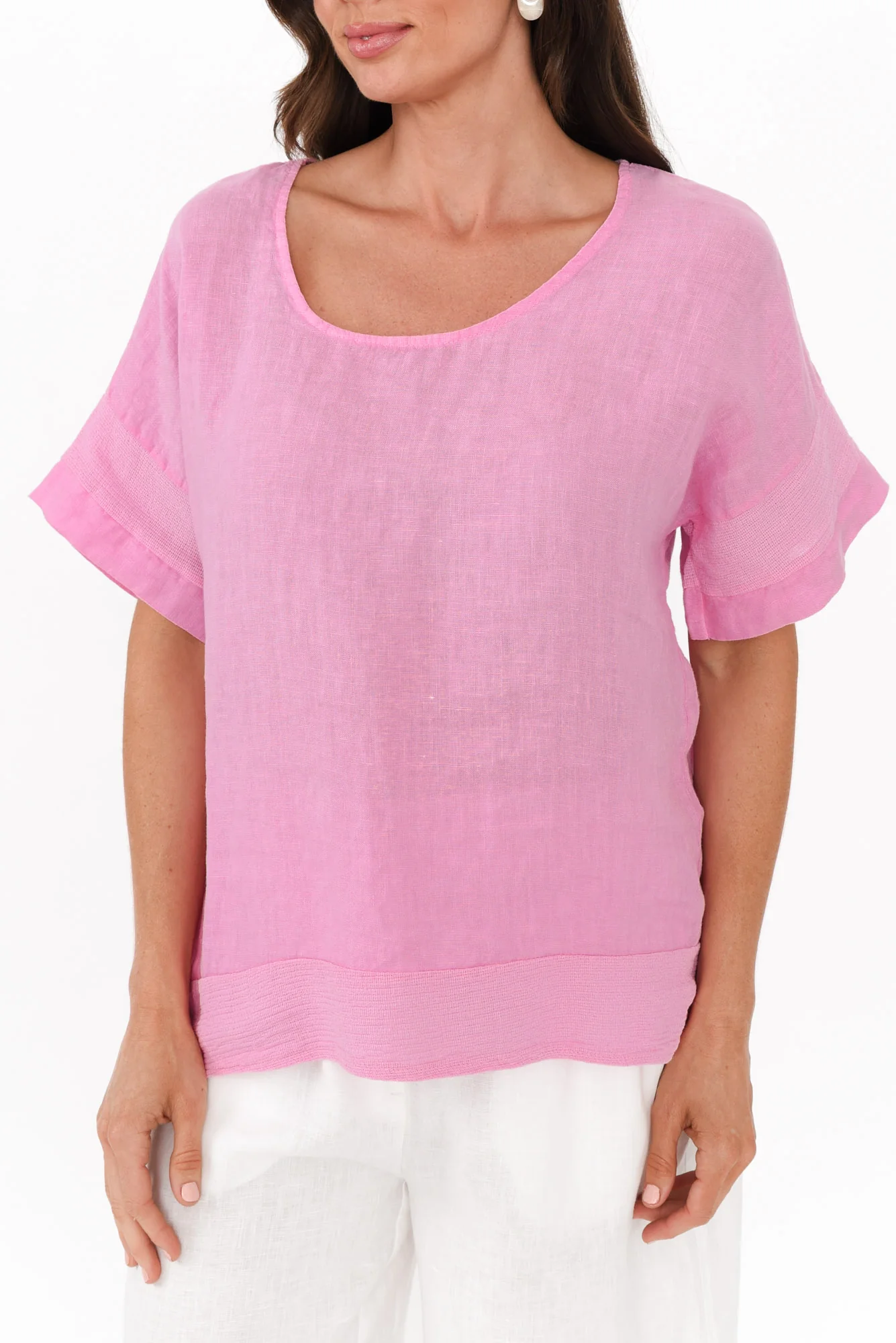 Kaya Pink Linen Top - Image 6