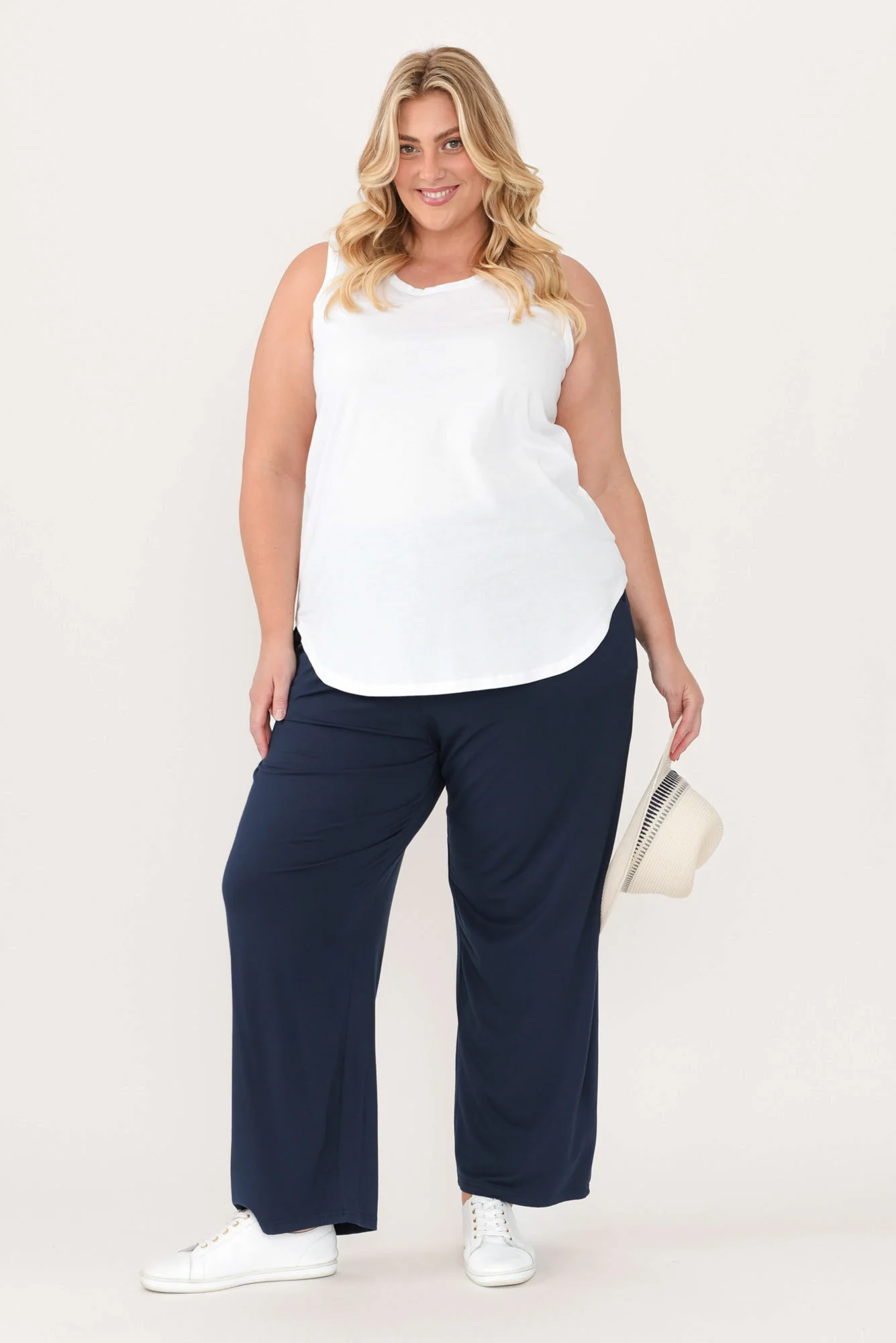 Keira White Cotton Tank - Image 8