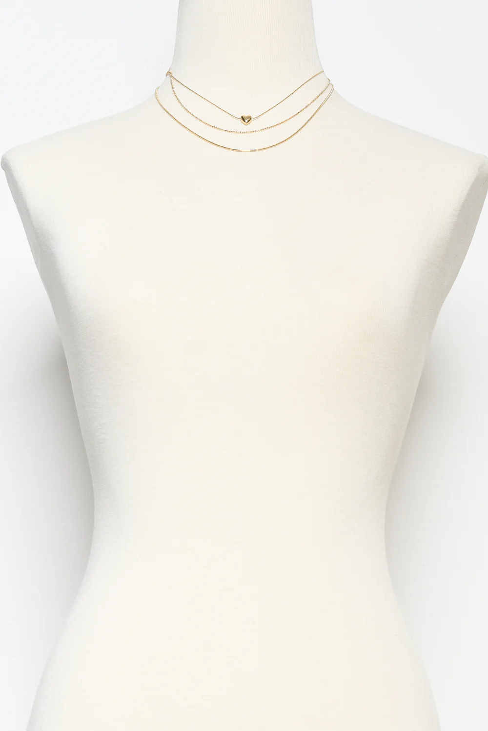 Keturah Gold Layered Heart Necklace - Image 2