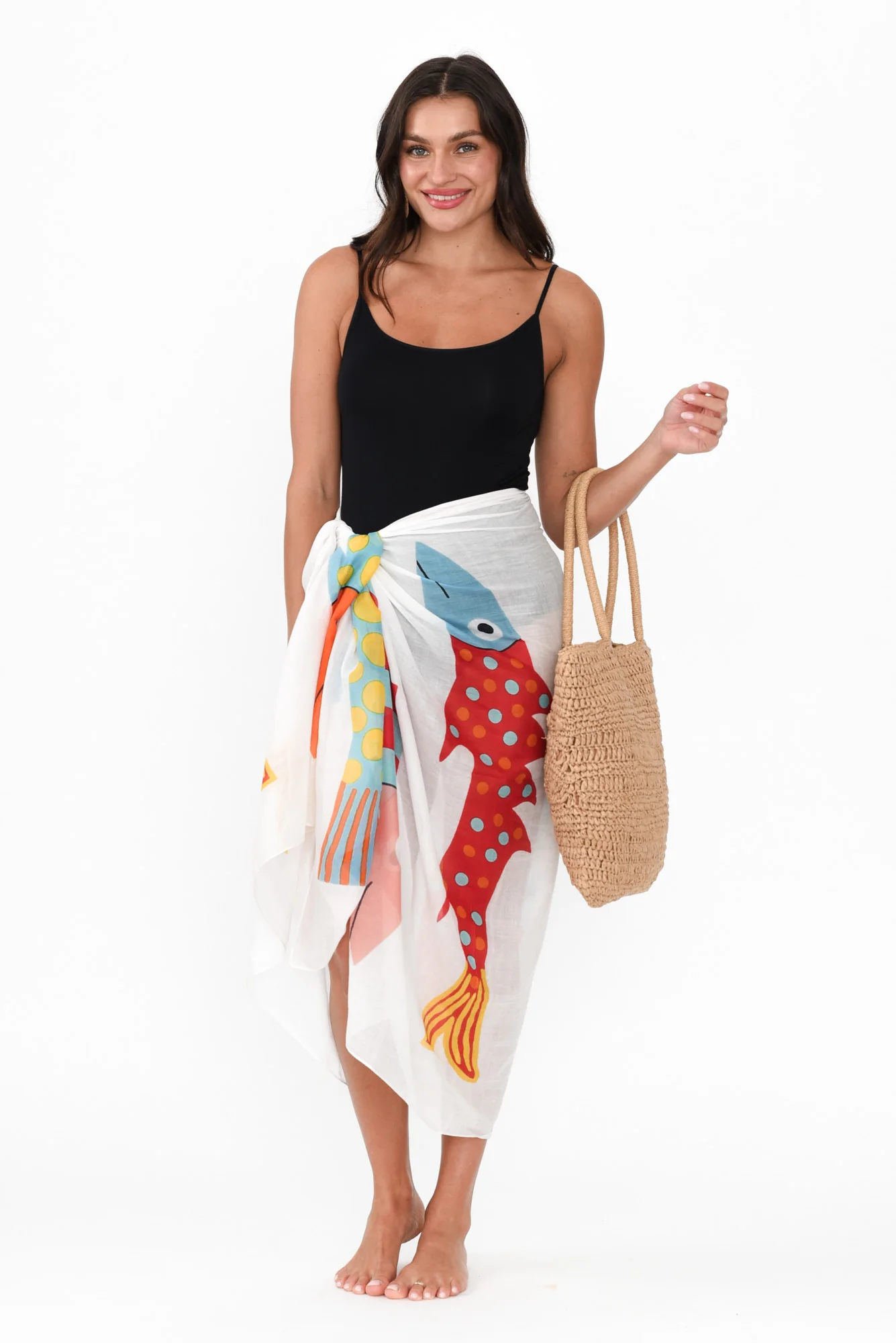 Keyla White Sea Sarong - Image 2