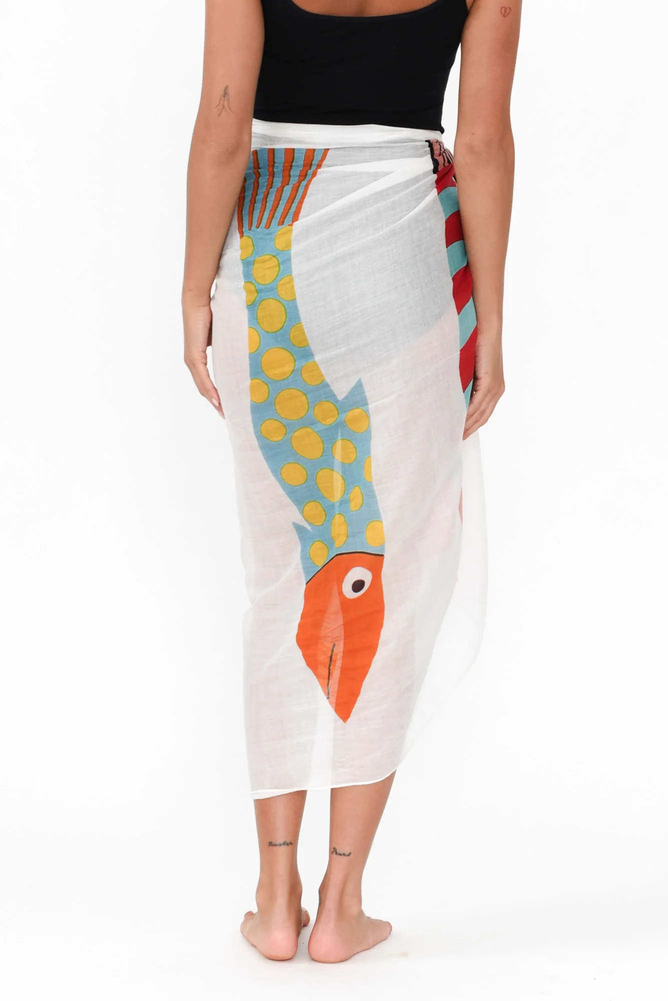 Keyla White Sea Sarong - Image 4