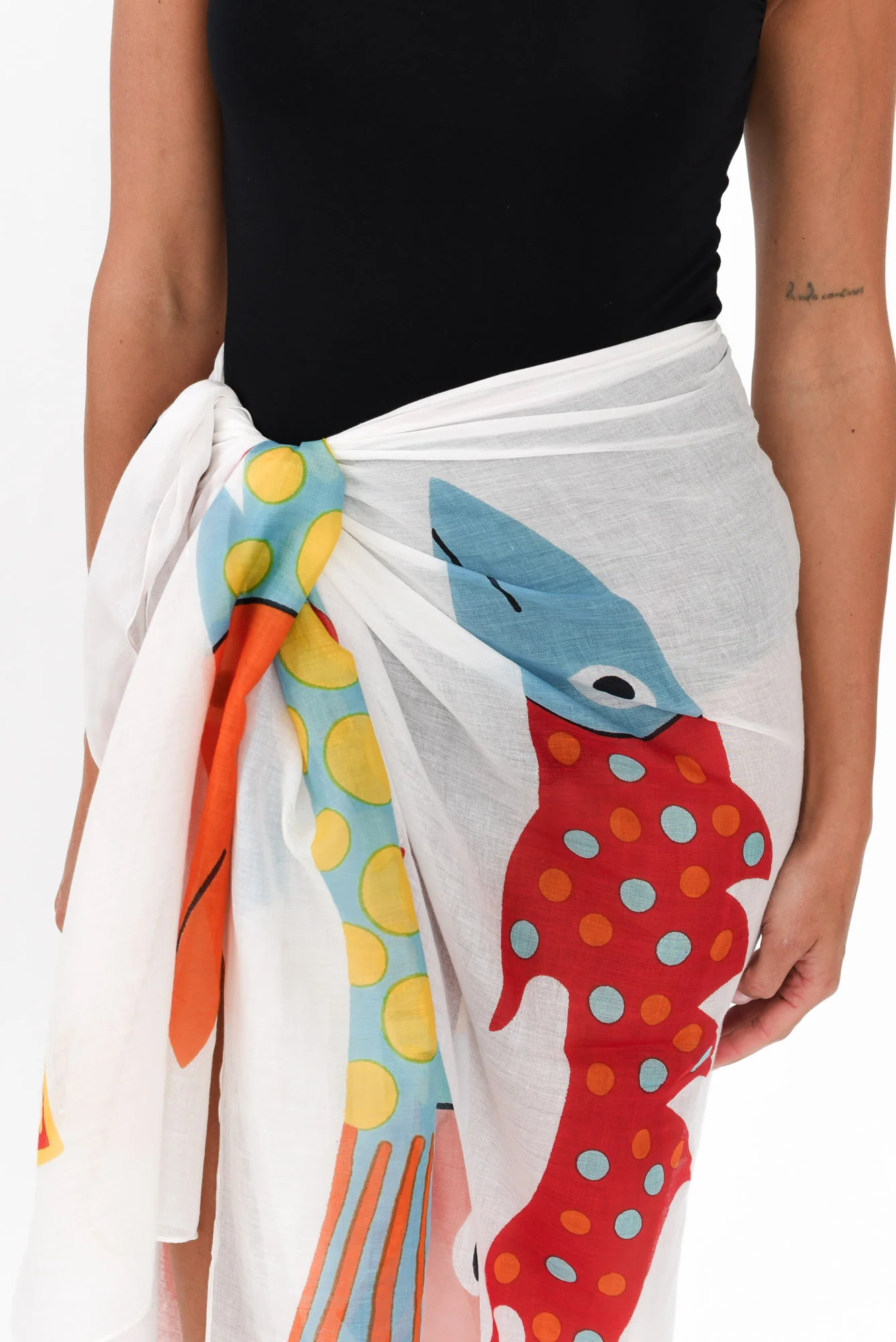 Keyla White Sea Sarong - Image 5