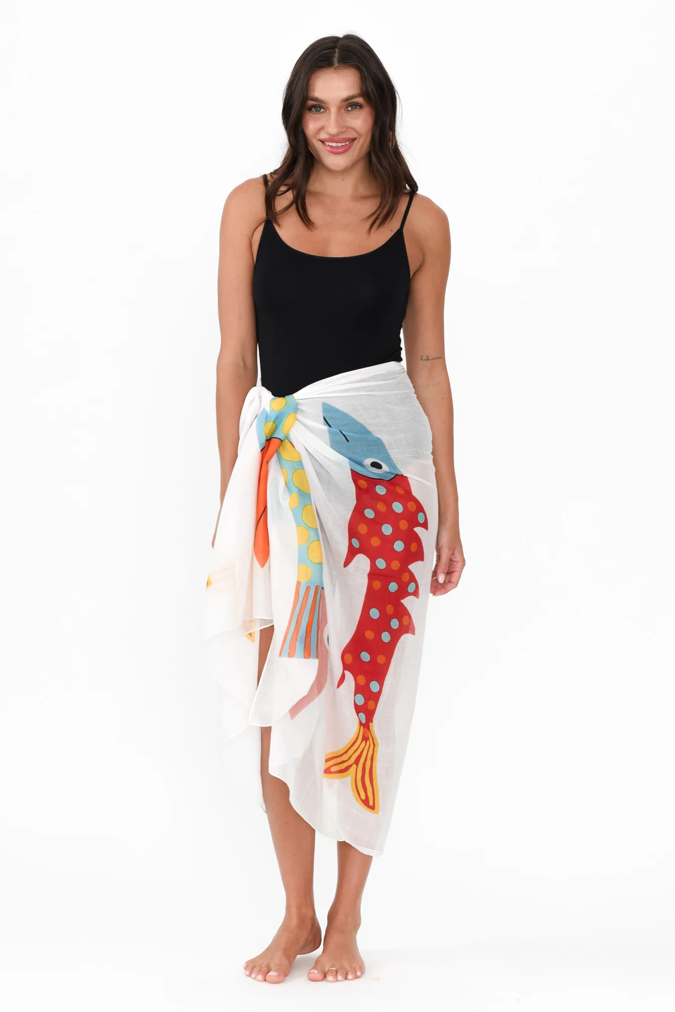 Keyla White Sea Sarong - Image 6