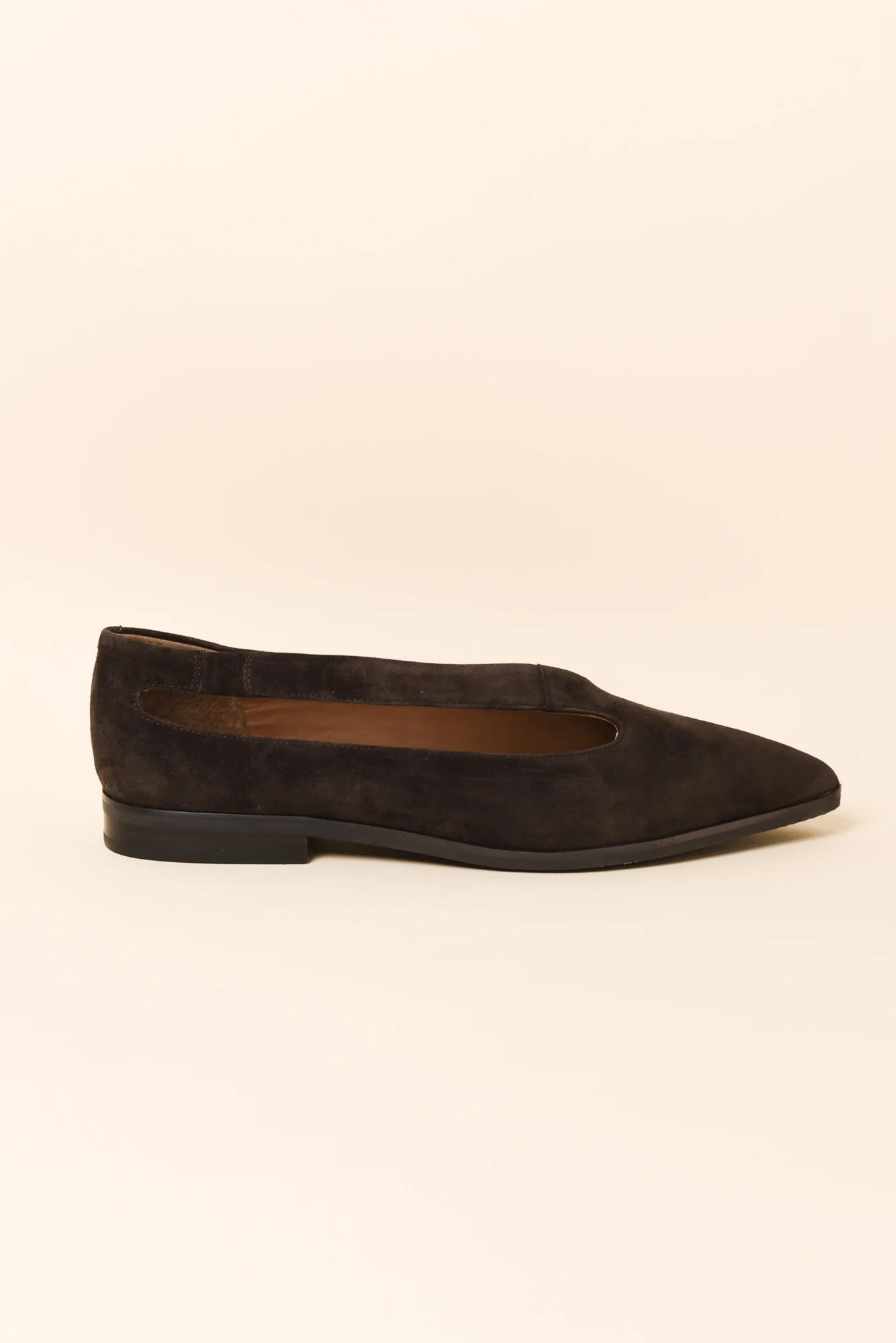 Kip Chocolate Suede Flat