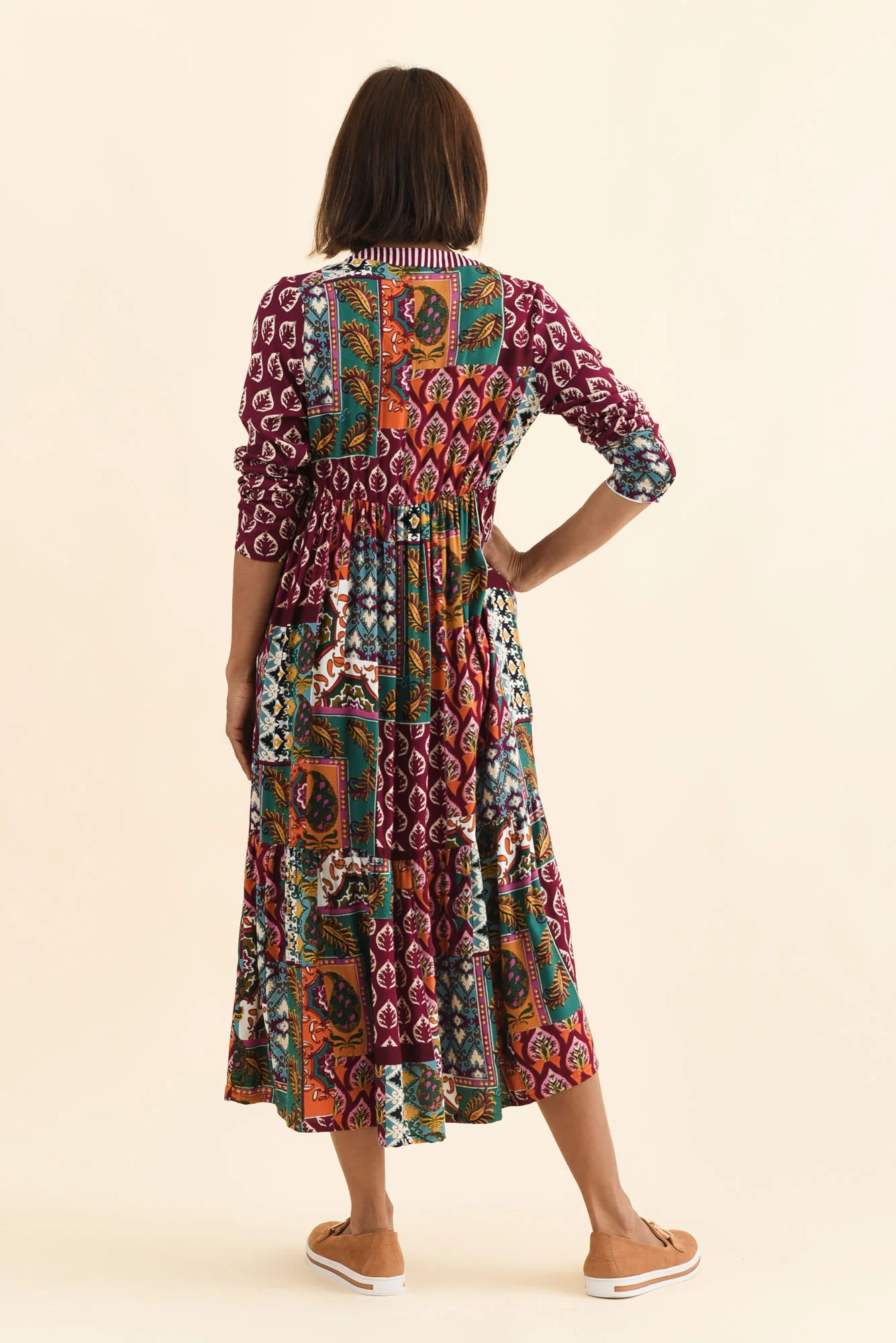 Lacala Purple Motif Button Dress - Image 4