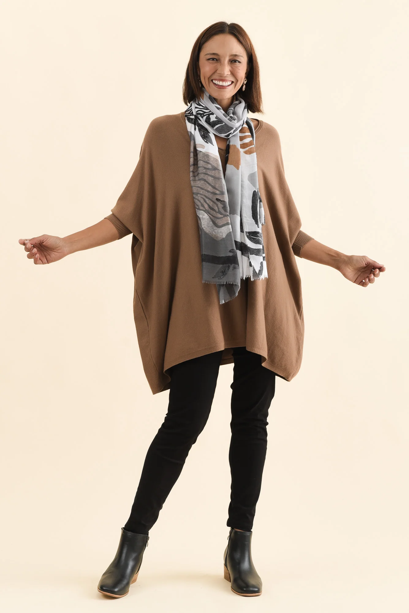 Laia Black Cotton Stretch Pants - Image 3