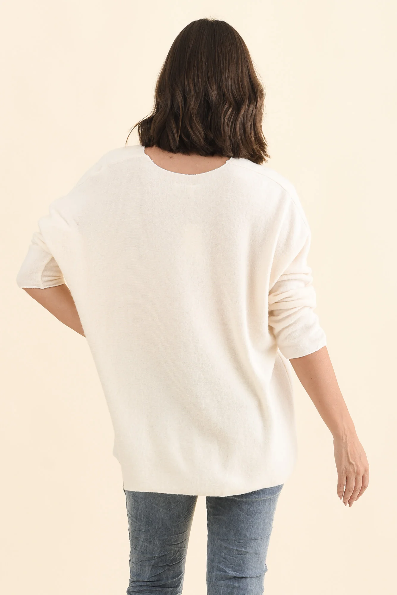 Lakin Cream Knit Jumper - Image 4