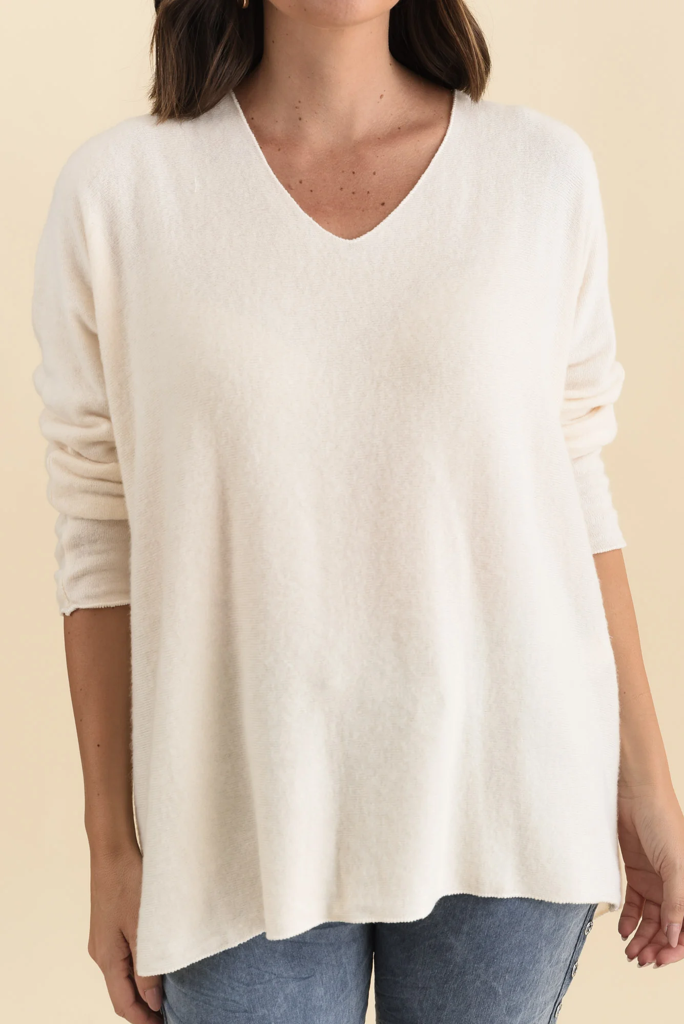Lakin Cream Knit Jumper - Image 5