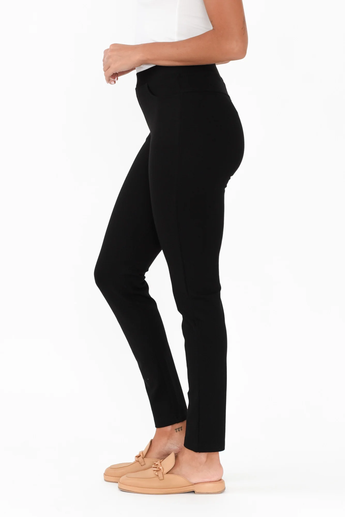 Leona Black Ponte Pants - Image 4
