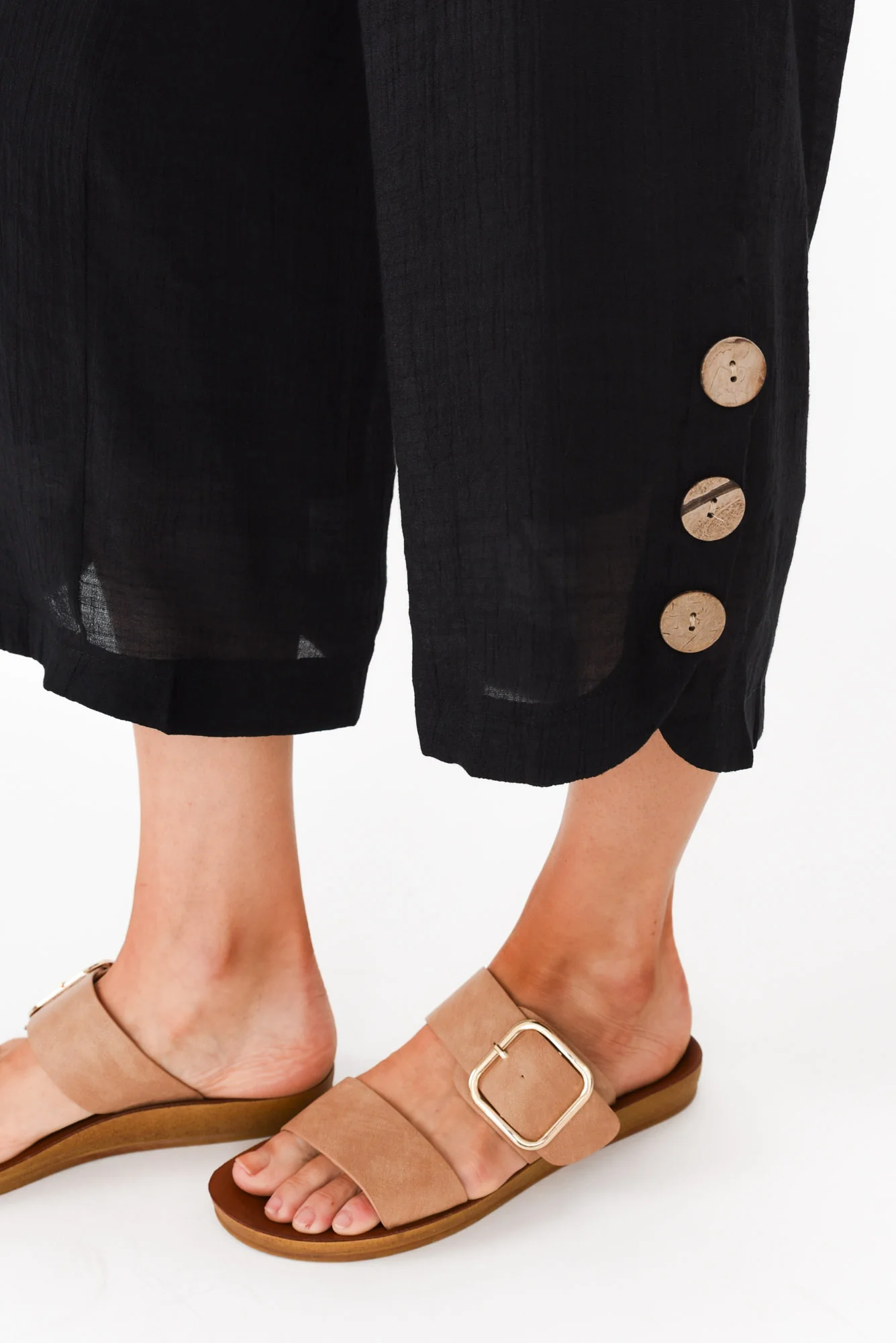 Lettie Black Button Pants - Image 6