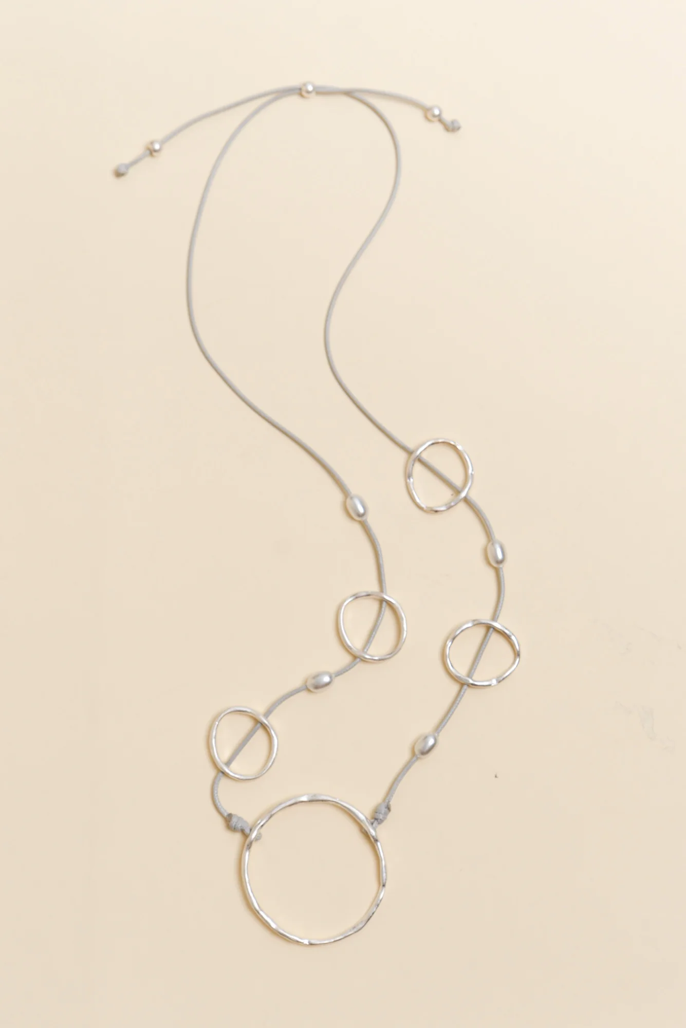 Leveque Silver Circle Necklace