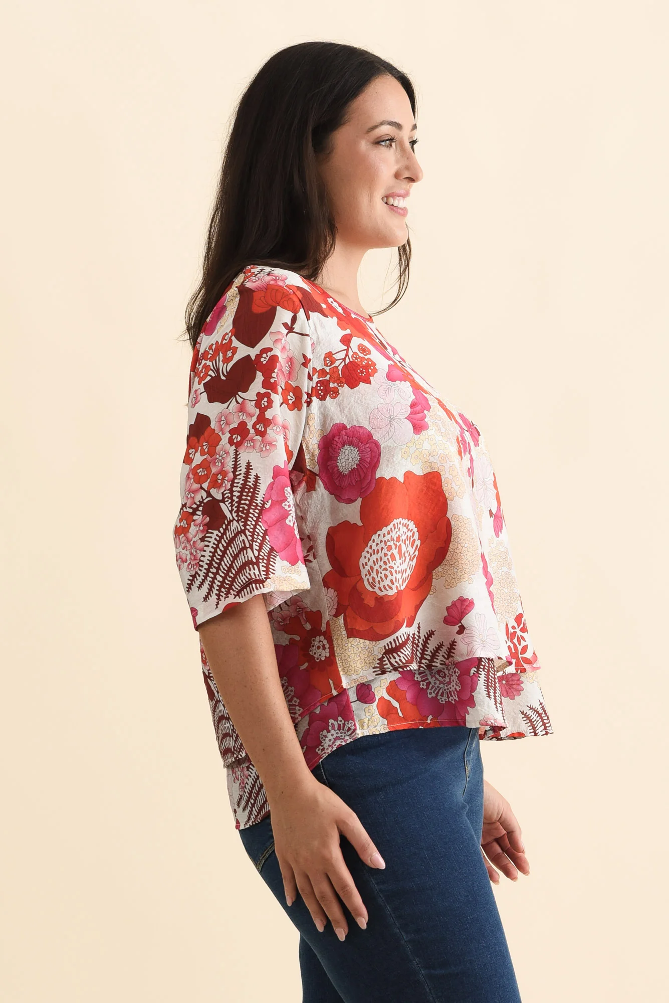 Liora Orange Garden Layered Top - Image 9