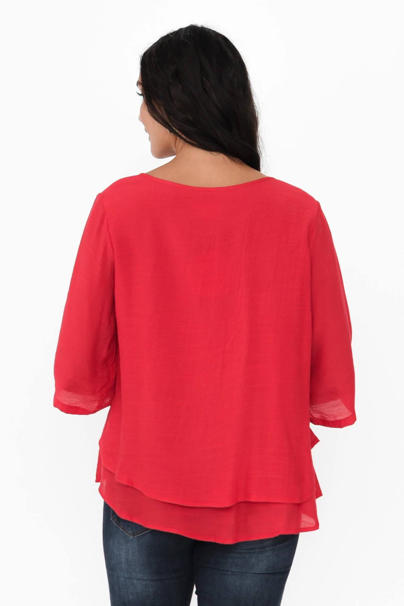 Liora Red Layered Top - Image 5