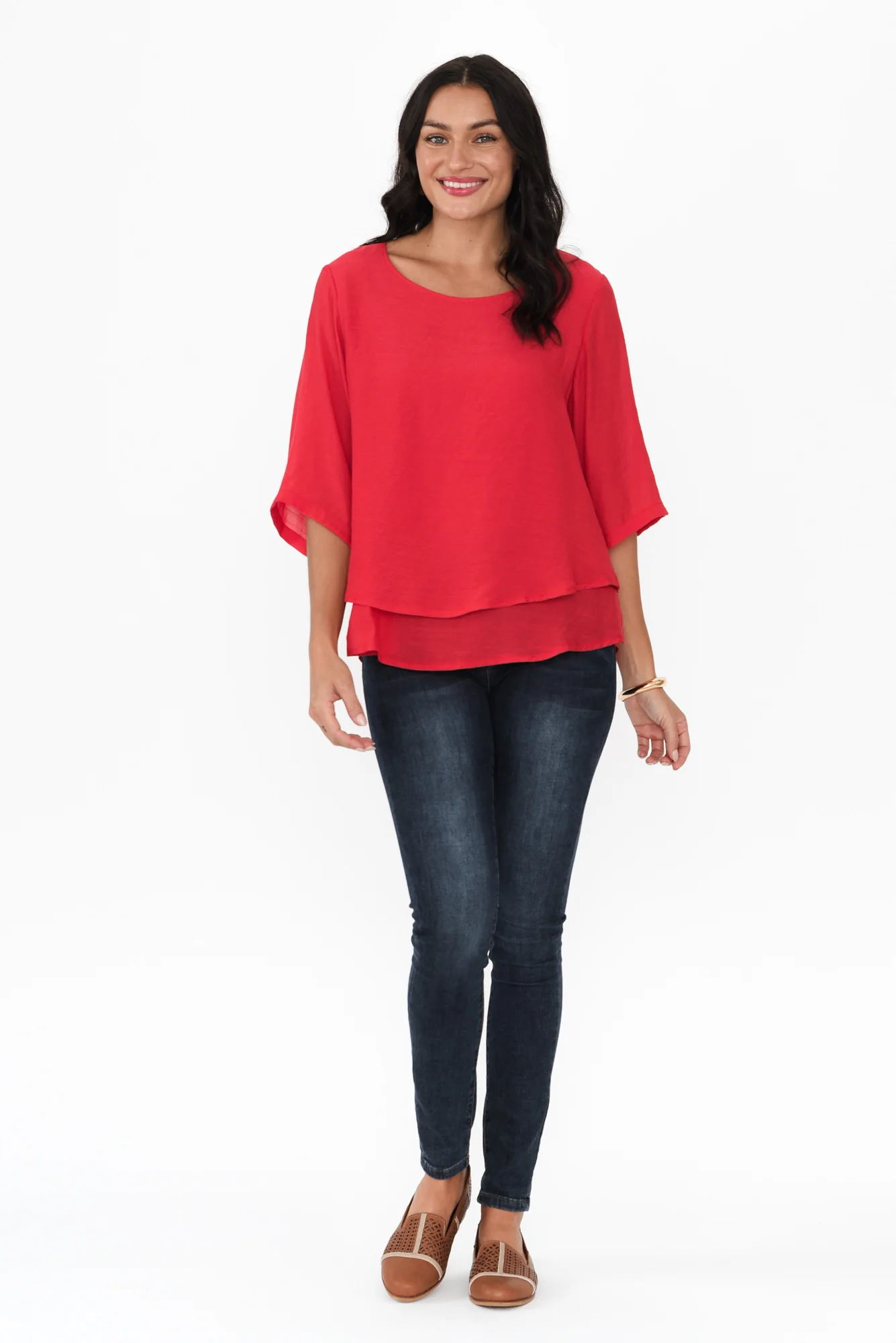 Liora Red Layered Top - Image 7