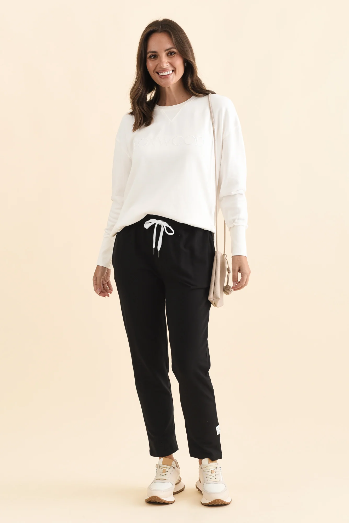 Lobby Black Cotton Relaxed Sweatpants - Image 3
