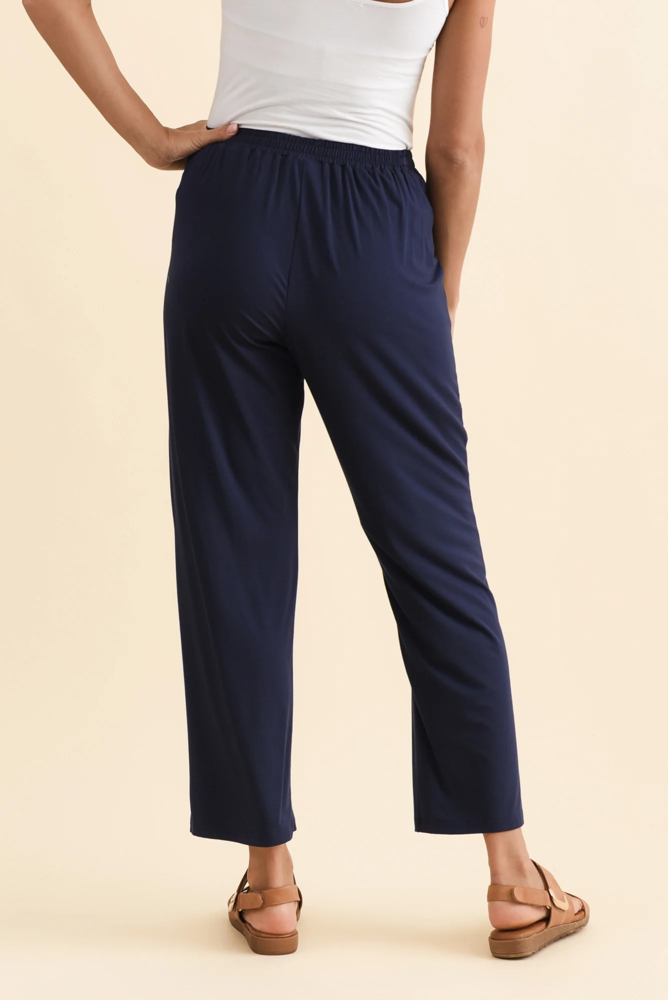 Lopez Navy Pocket Pants - Petite - Image 5
