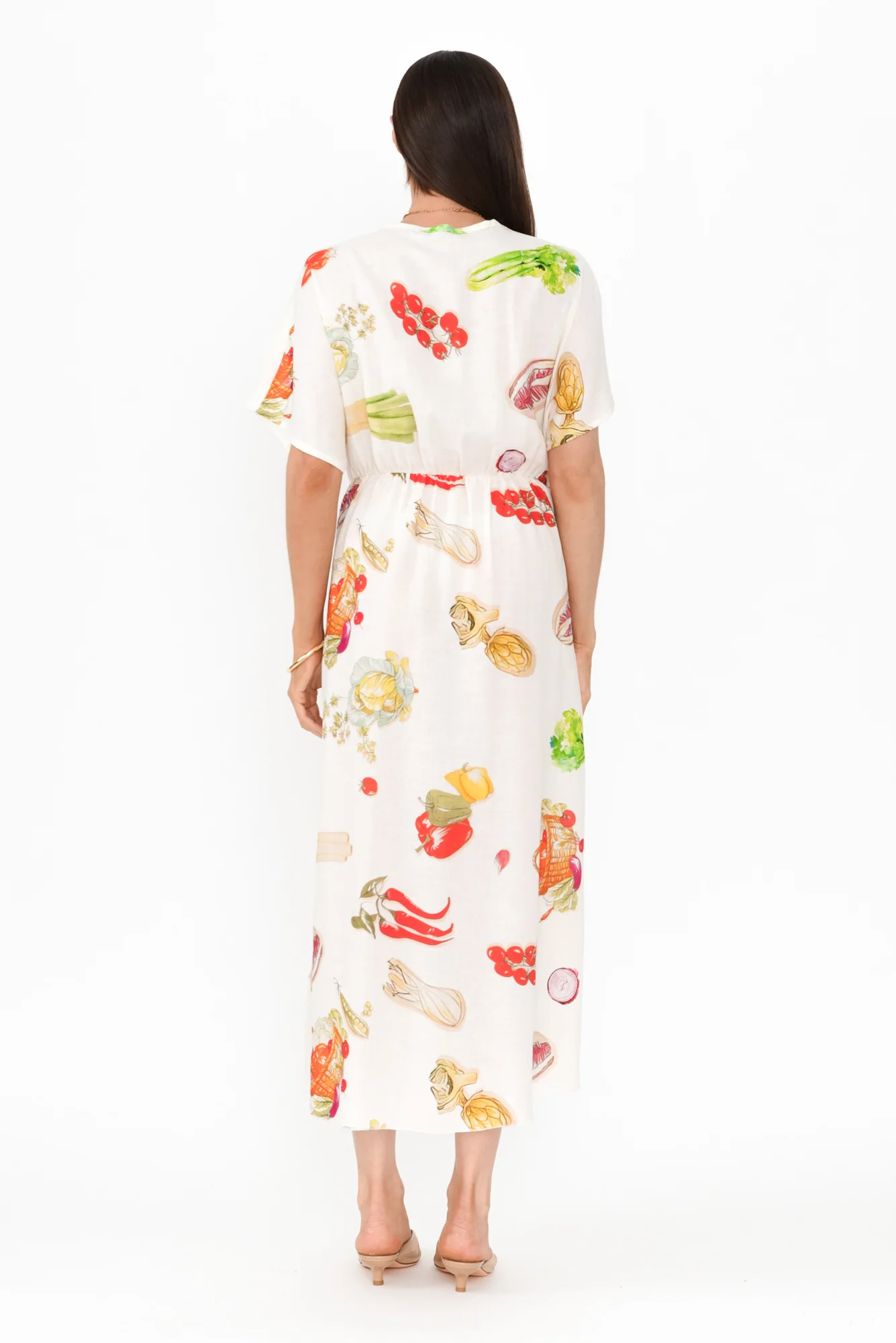 Luanne White Harvest Linen Blend Dress - Image 5
