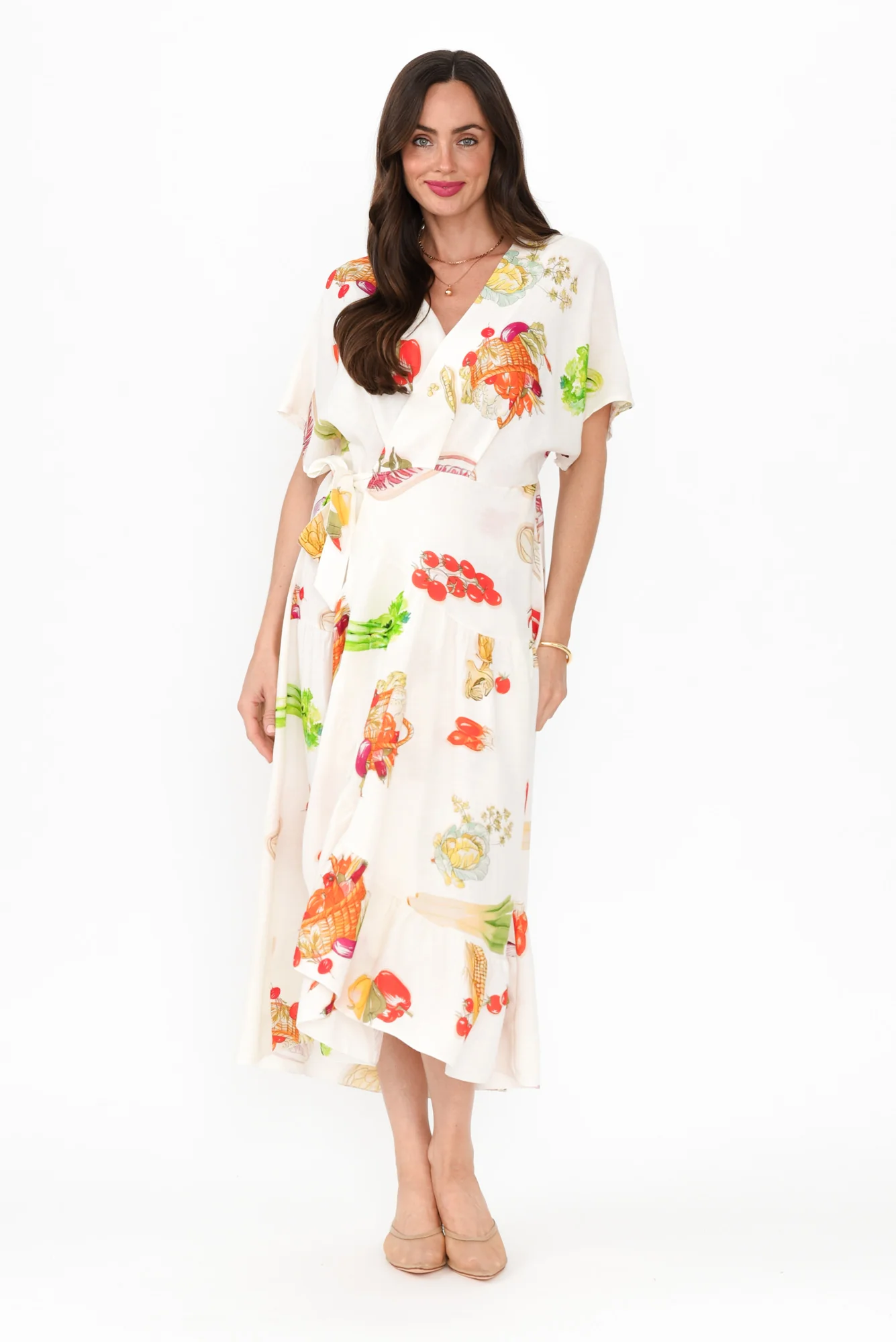 Luanne White Harvest Linen Blend Dress - Image 7