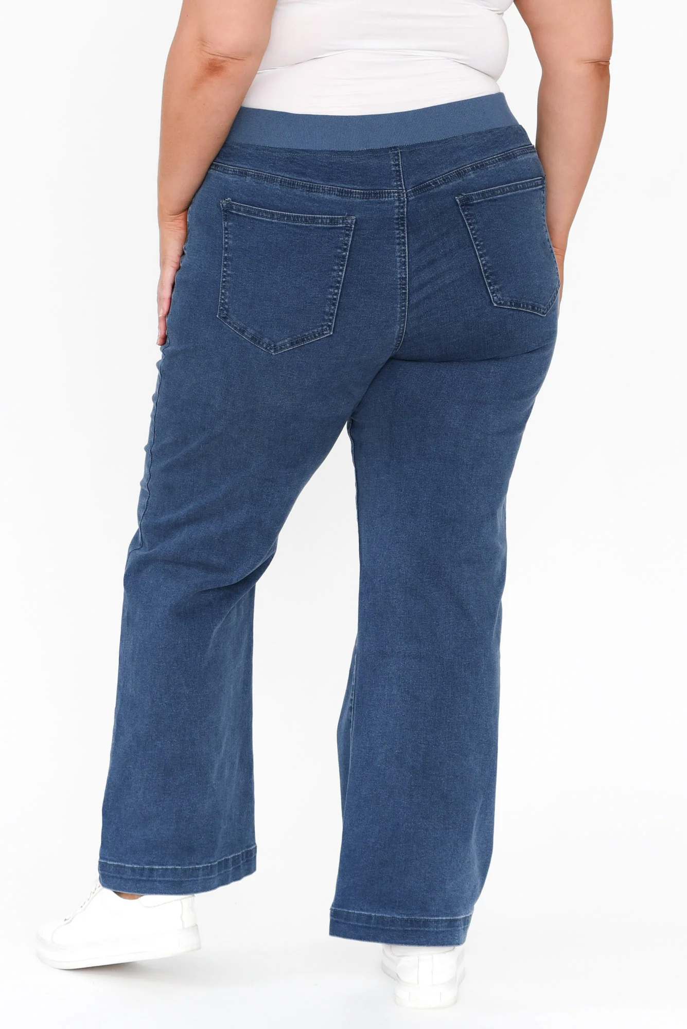 Maddy Blue Straight Leg Jeans - Image 14
